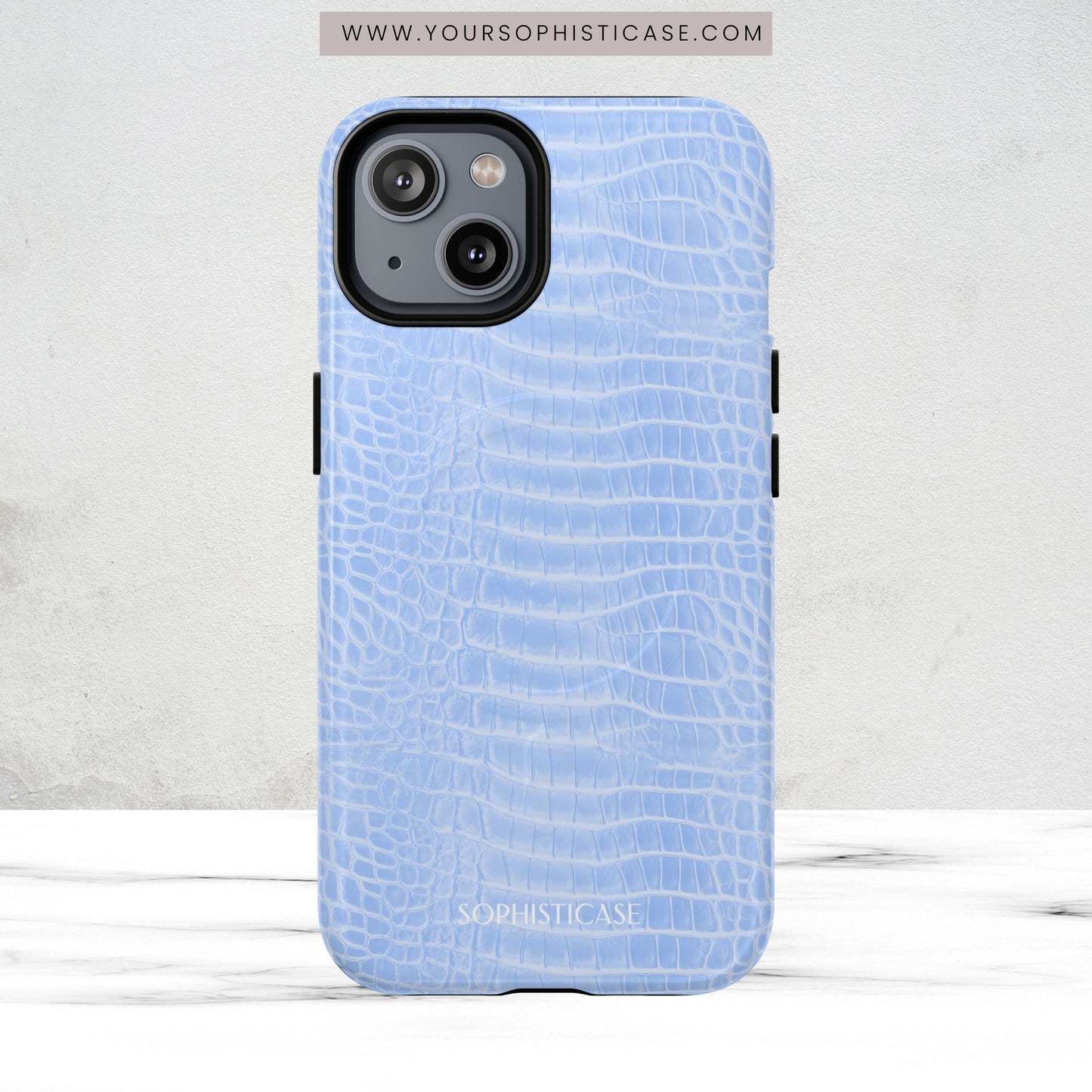 Luxe Leather in Blue - Magsafe Case