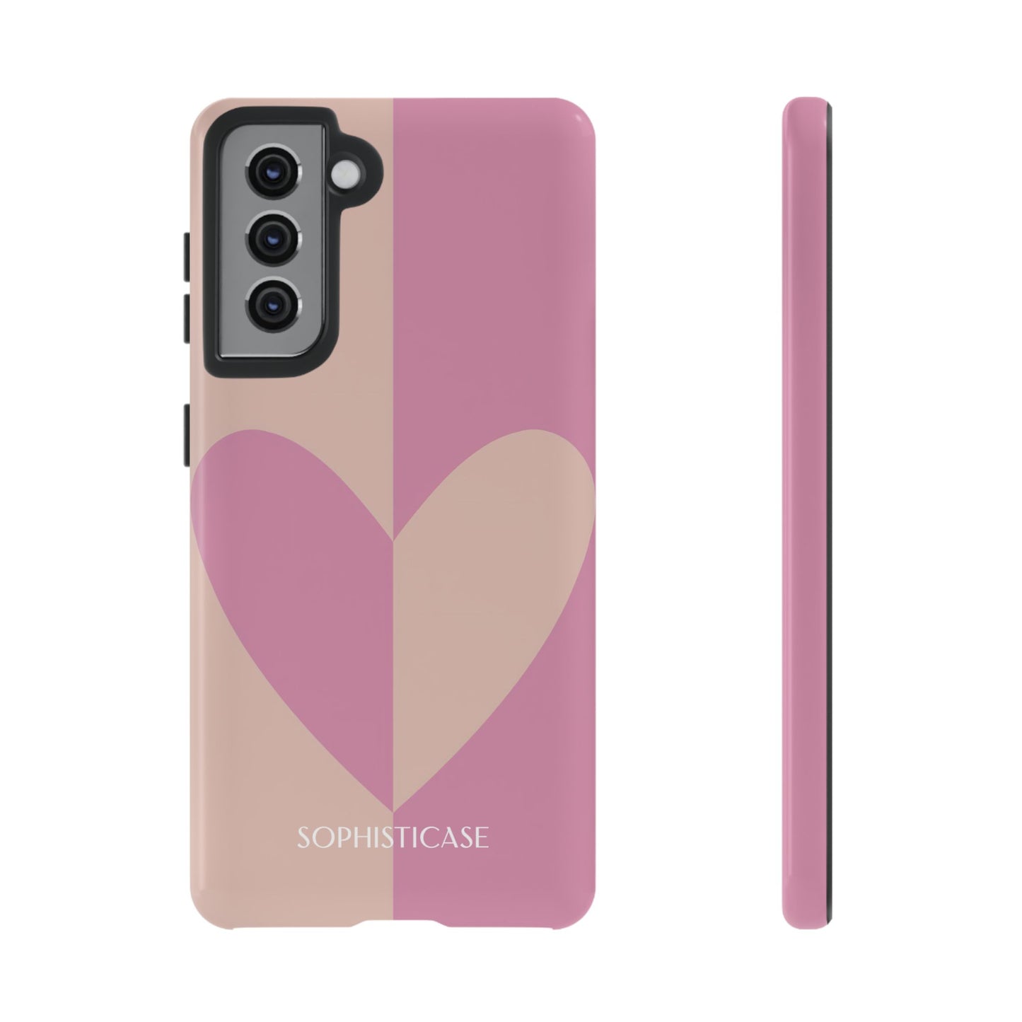 Be Mine in Pink and Brown - Tough Phone Case for Samsung Galaxy - Sophisticase