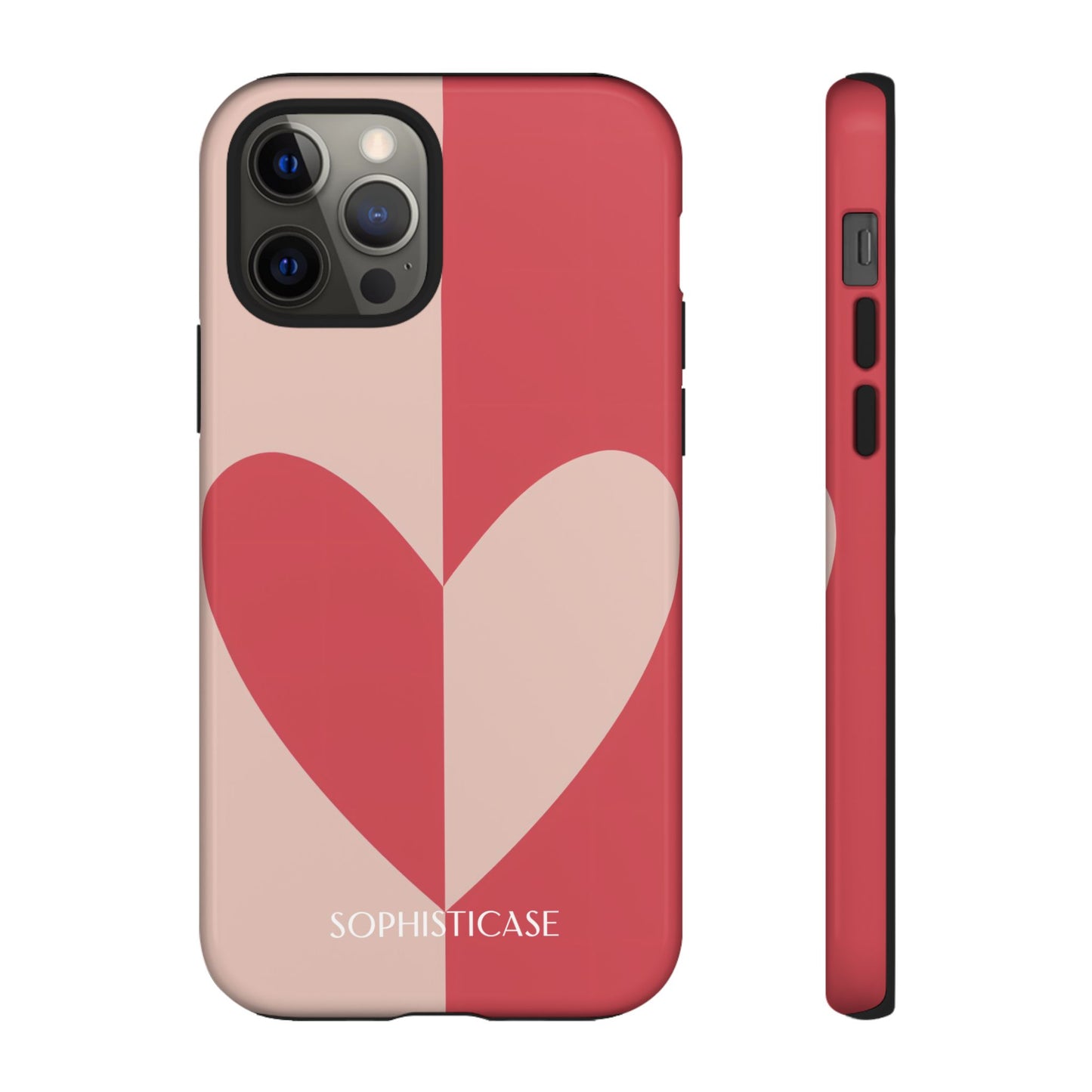 Be Mine in Red and Brown - iPhone Case