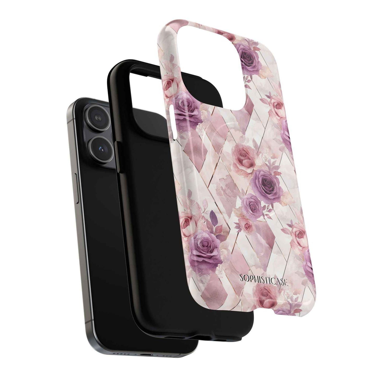 Royal Floral in Mauve Rose - iPhone Magsafe Case