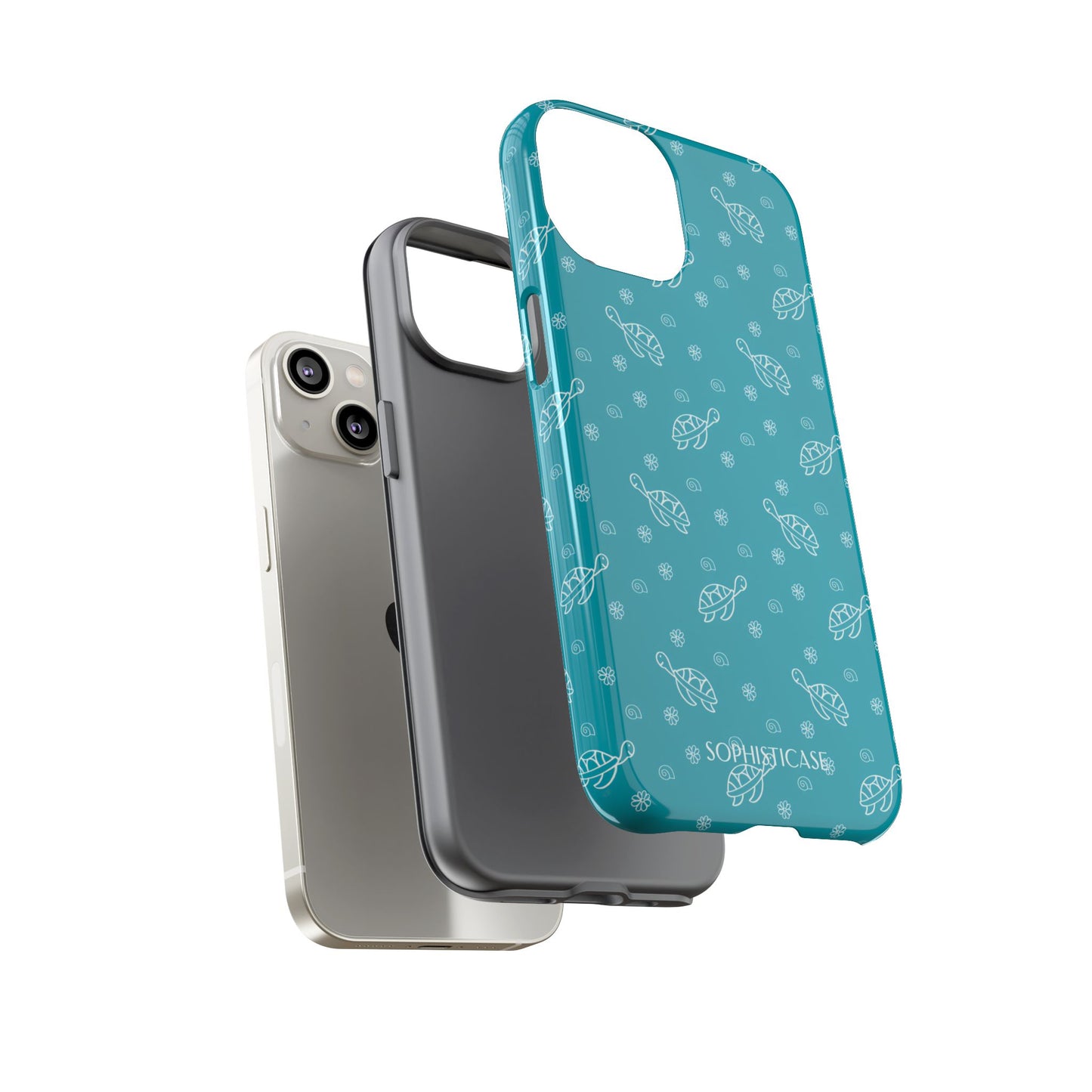Turtle Island in Aqua - iPhone Magsafe Case