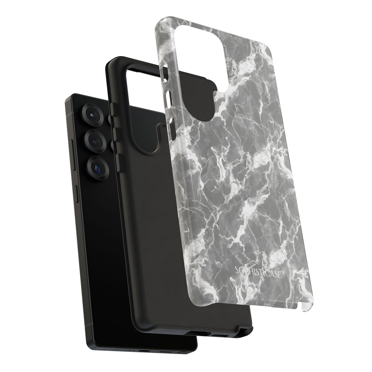 Marble Crush in Charcoal Grey - iPhone Case, Samsung Galaxy Case, Google Pixel Case