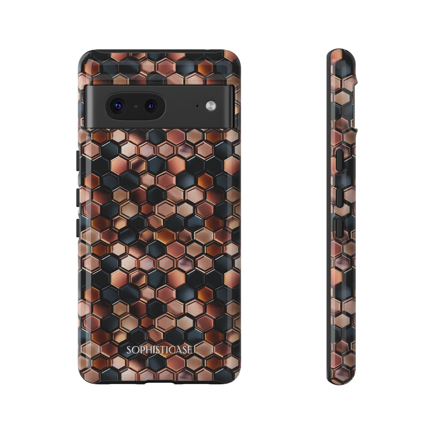 Rose' Runway in Honeycomb Mosaic - Tough Phone Case
