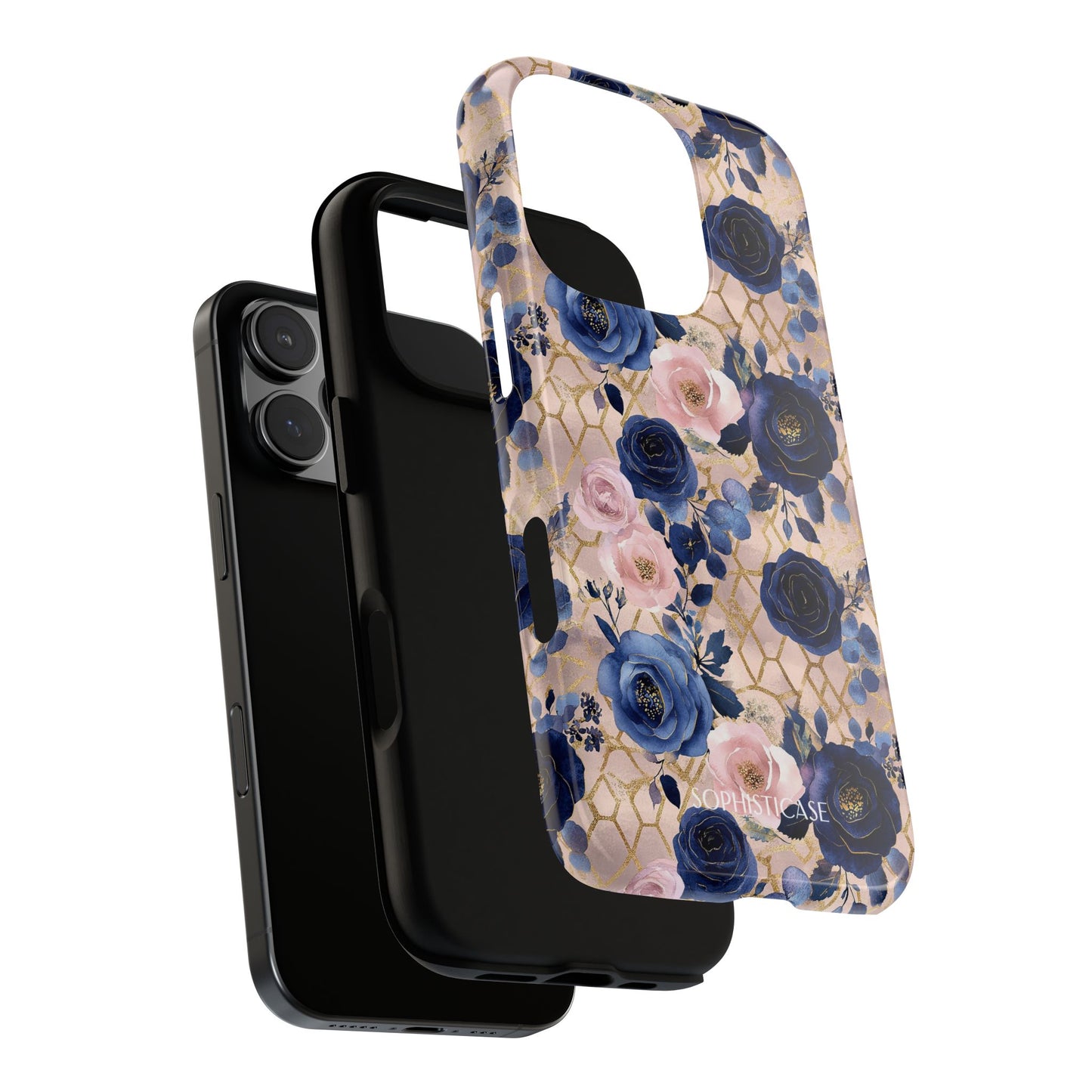 Royal Floral in Navy Blush - Tough Phone Case