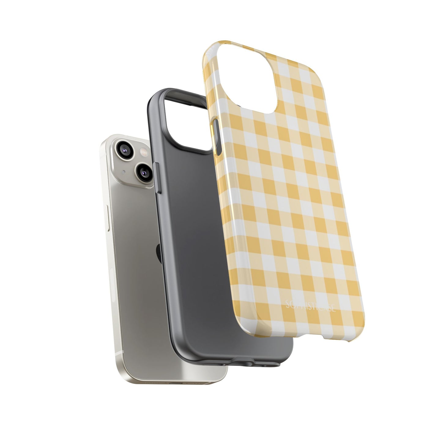 Gingham in Yellow - iPhone Magsafe Case
