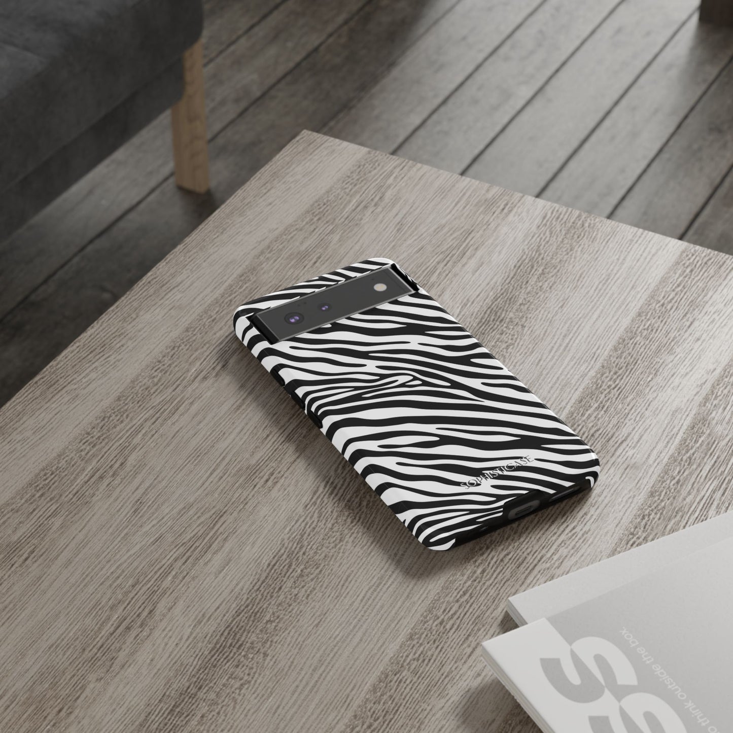 Dark Thoughts in Urban Zebra - Tough Phone Case