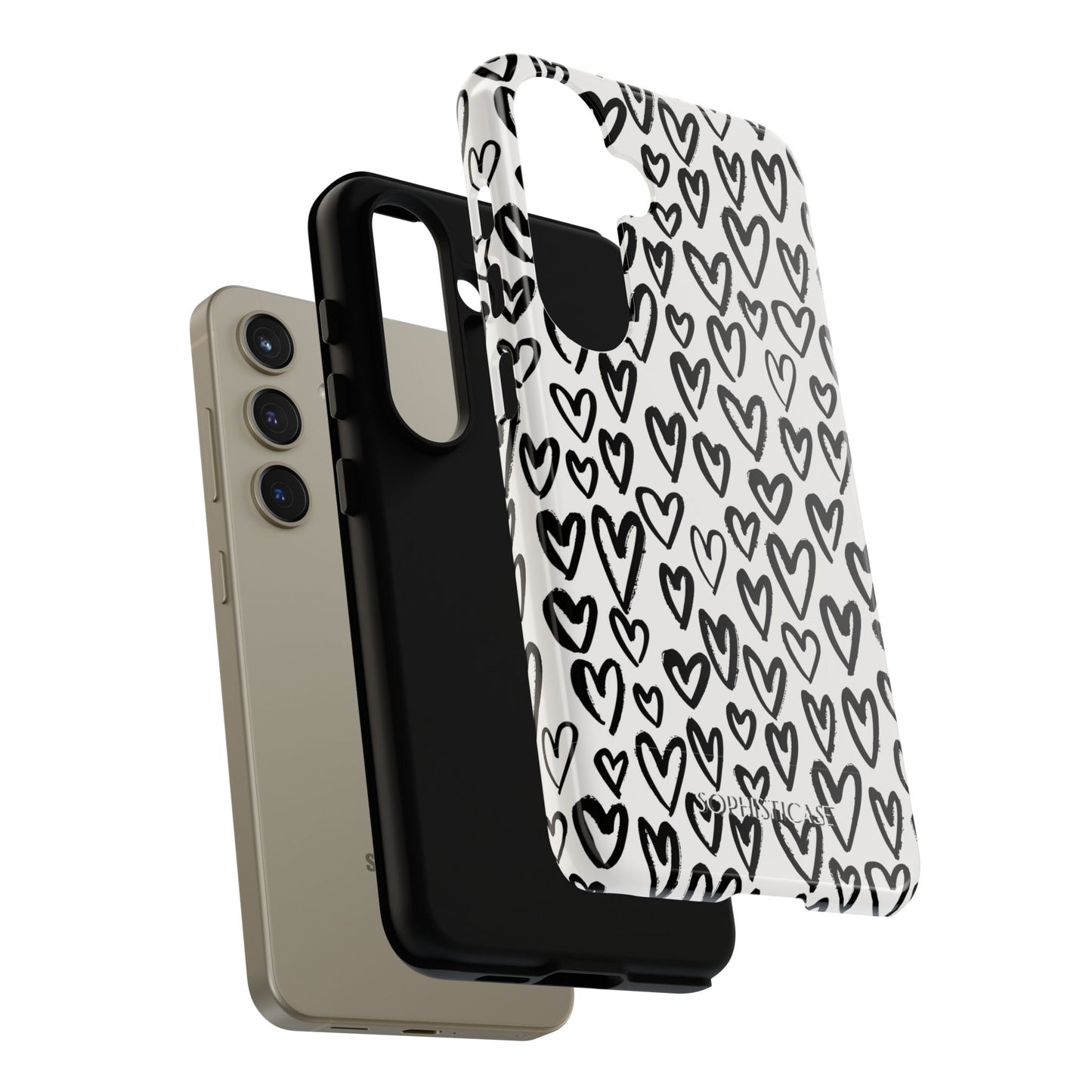 Dark Thoughts in Urban Heart - Tough Phone Case