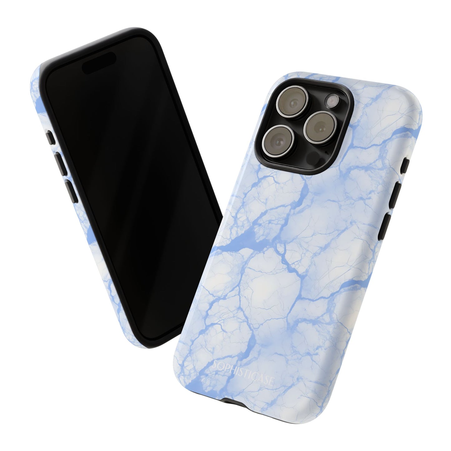Marble Opulence in Blue - iPhone Case