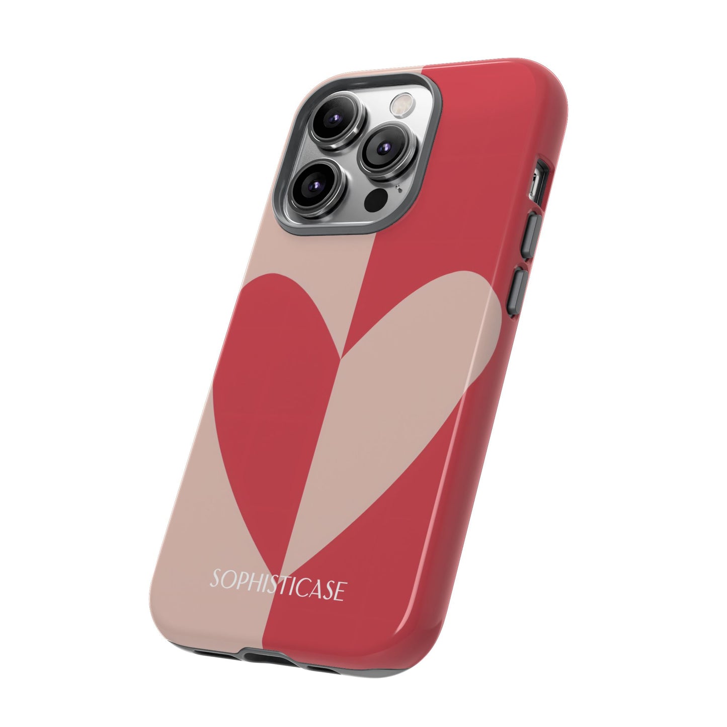 Be Mine in Red and Brown - iPhone Case