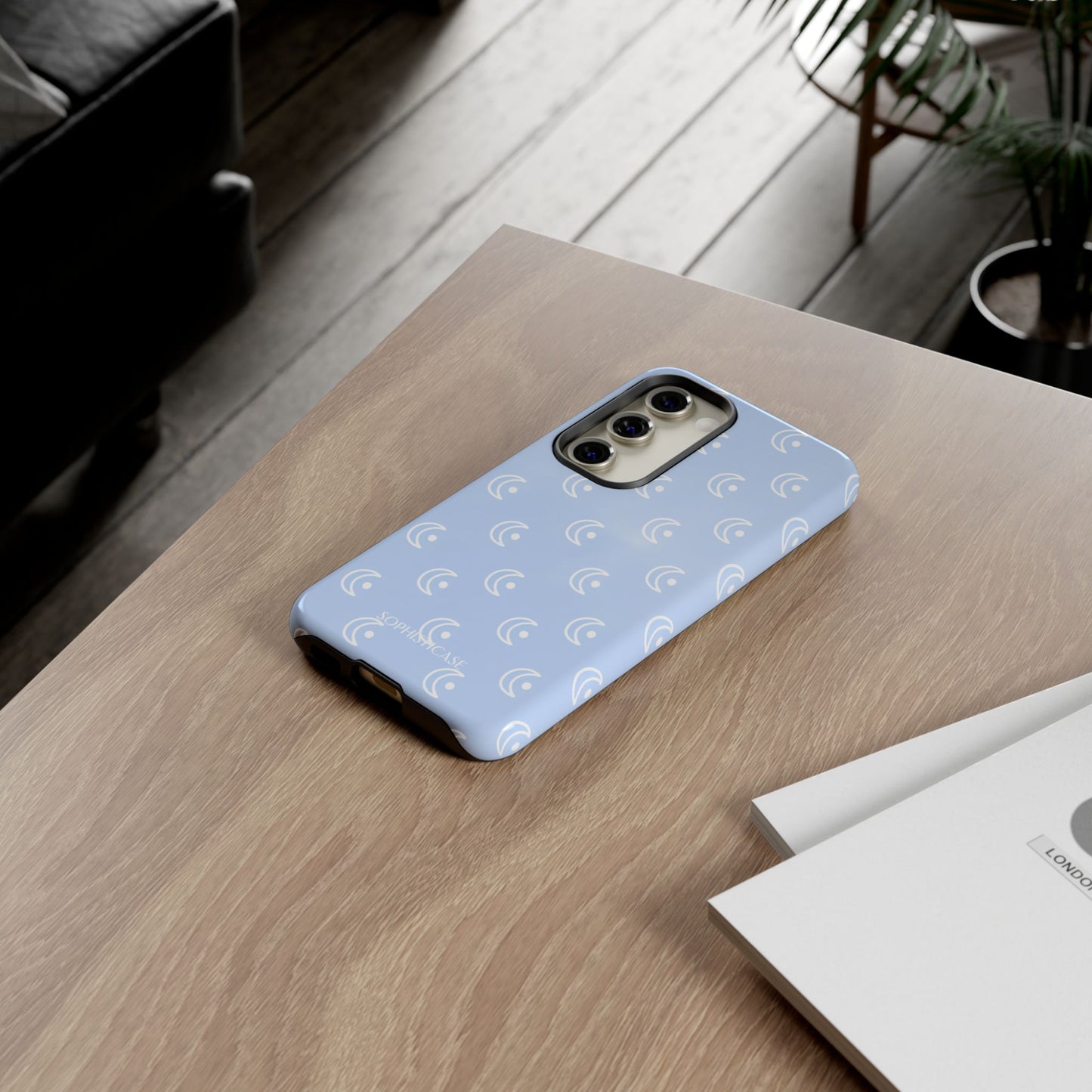 Moon Phase in Baby Blue - Samsung Galaxy Case