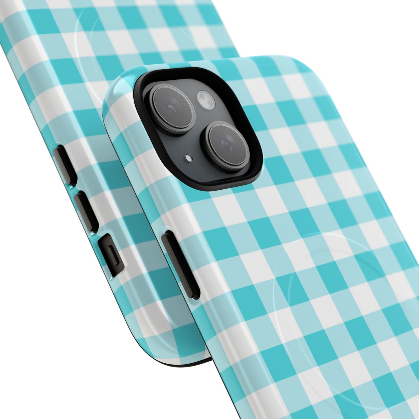 Gingham in Aqua - Magsafe Case