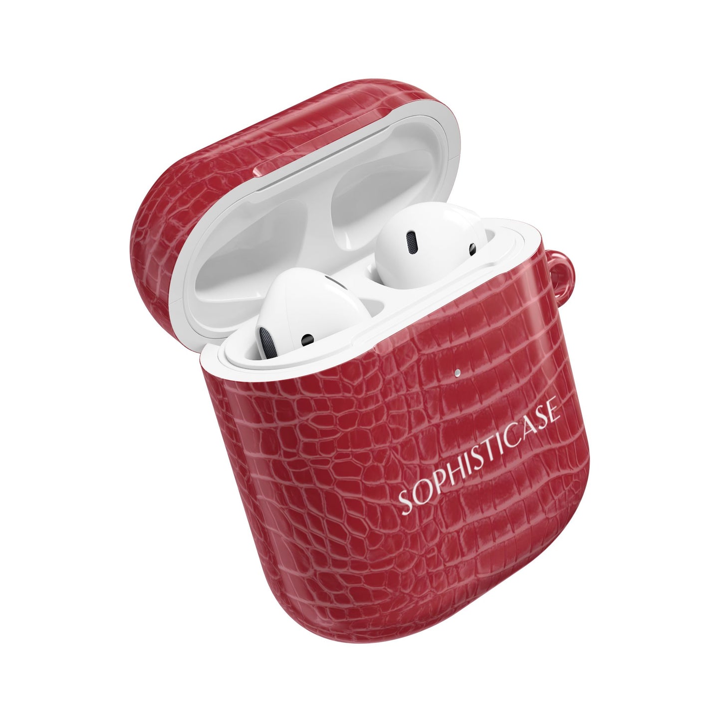 AirPod Cases - Luxe Leather in Cherry Red