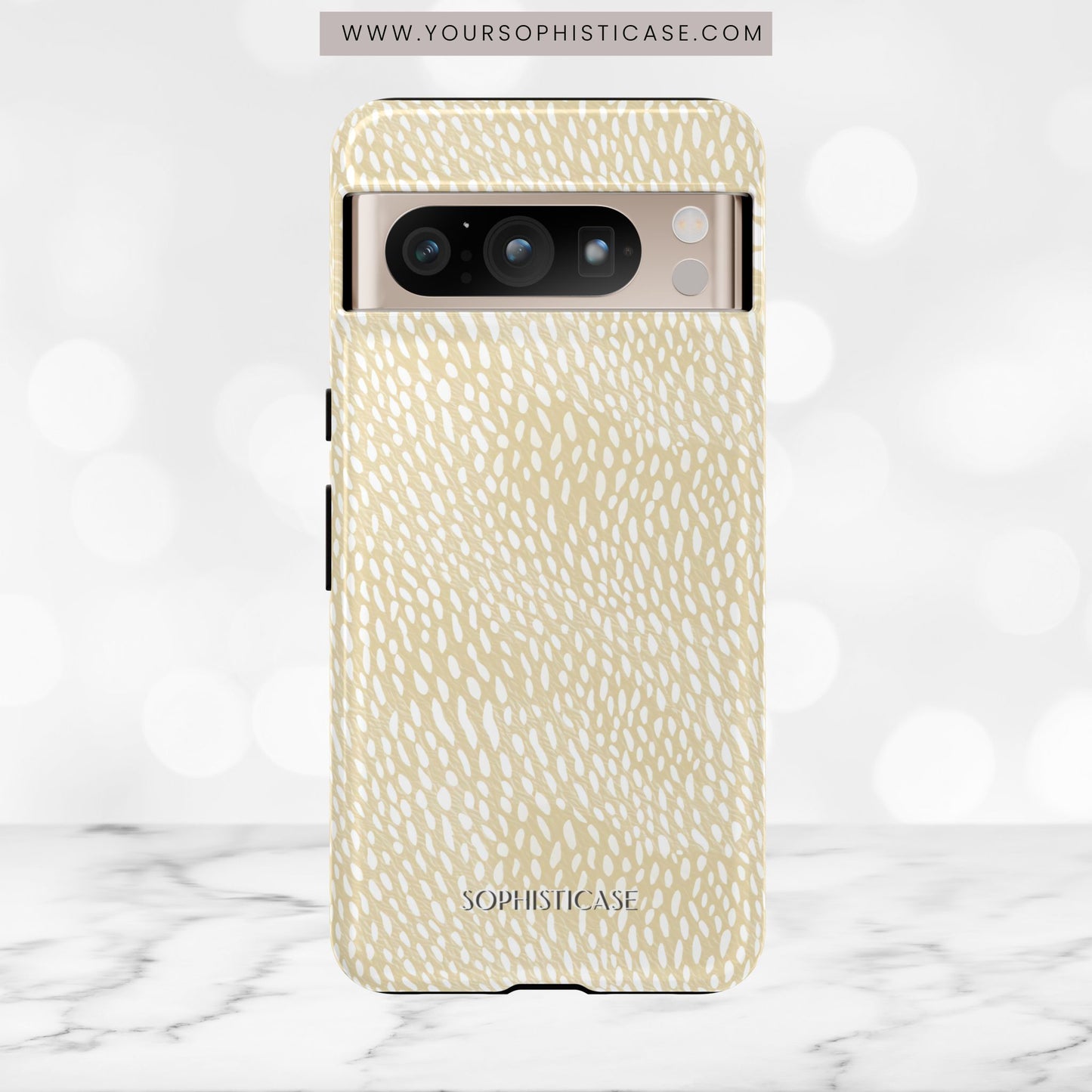 Oh Deer! in Neutral Beige- Tough Phone Case