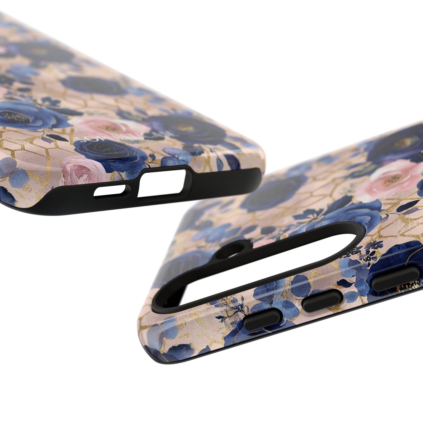 Royal Floral in Navy Blush - Tough Phone Case