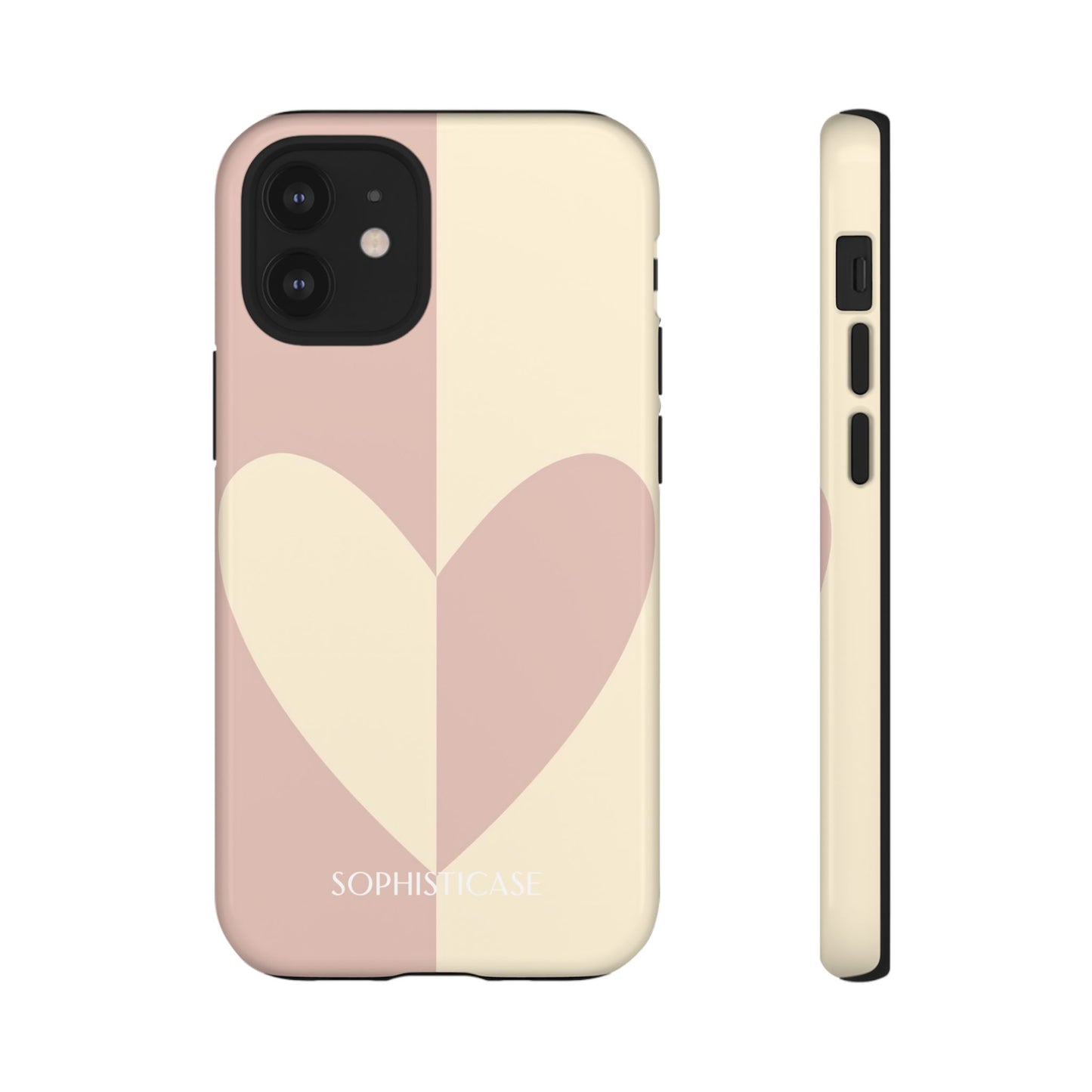 Be Mine in Brown and Beige - iPhone Case