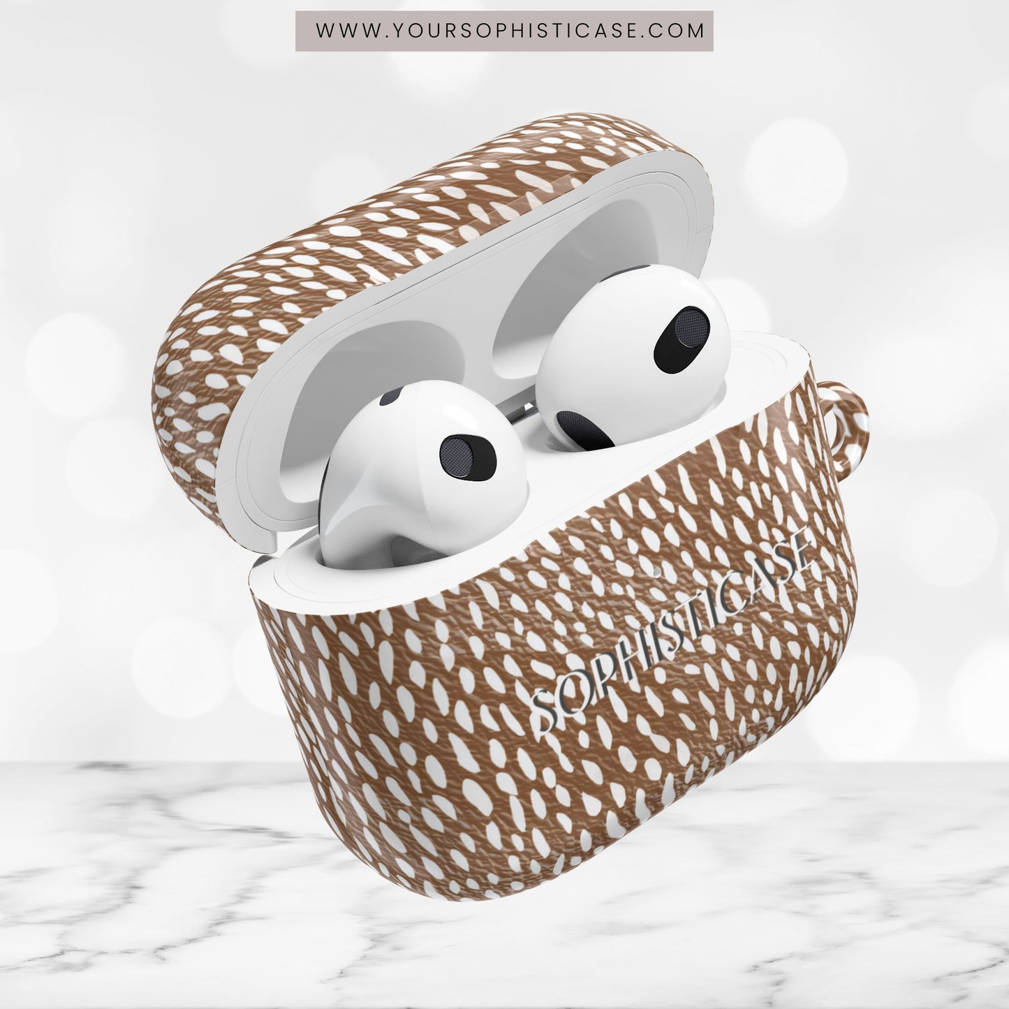 AirPod Cases - Oh Deer! in Brown