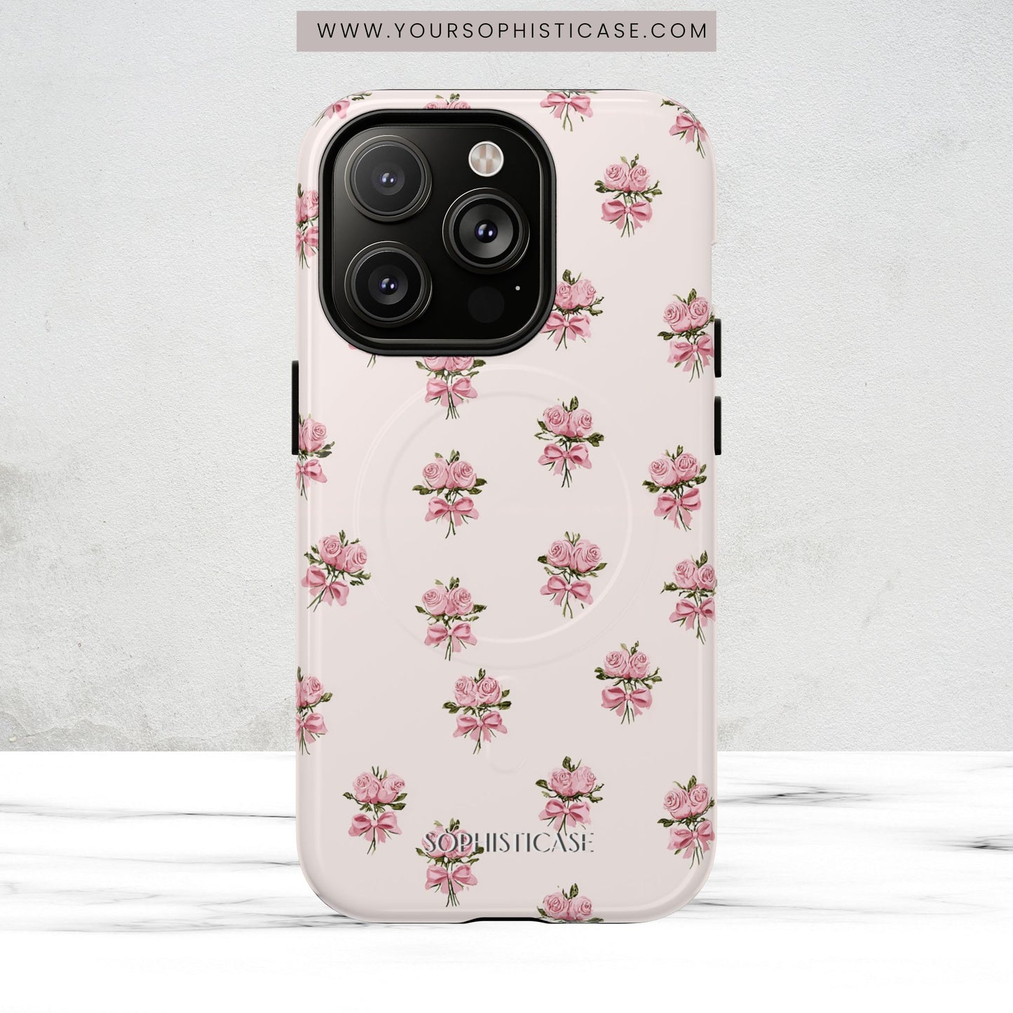 The Sweetest Thing in Coquette Rose Bouquet - Magsafe Case