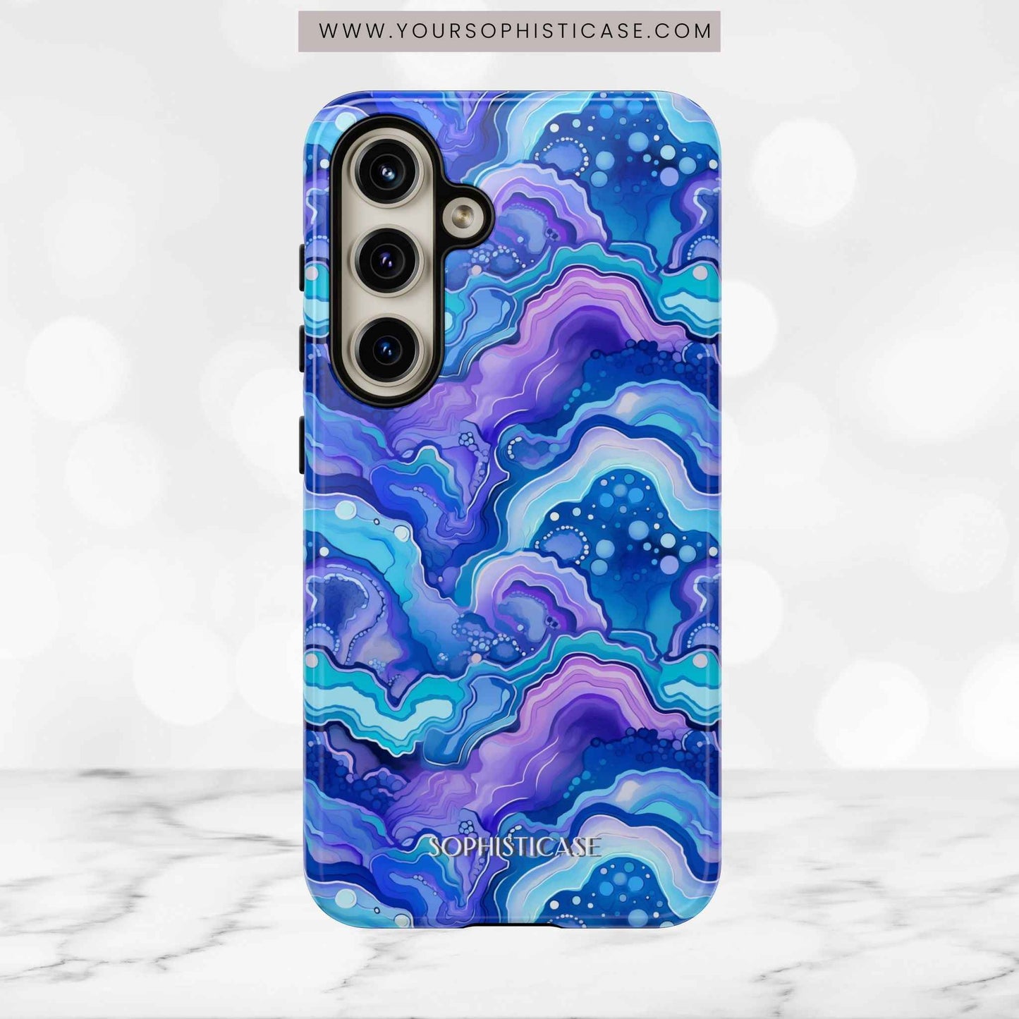 Nightstone in Lapis Wave - Tough Phone Case