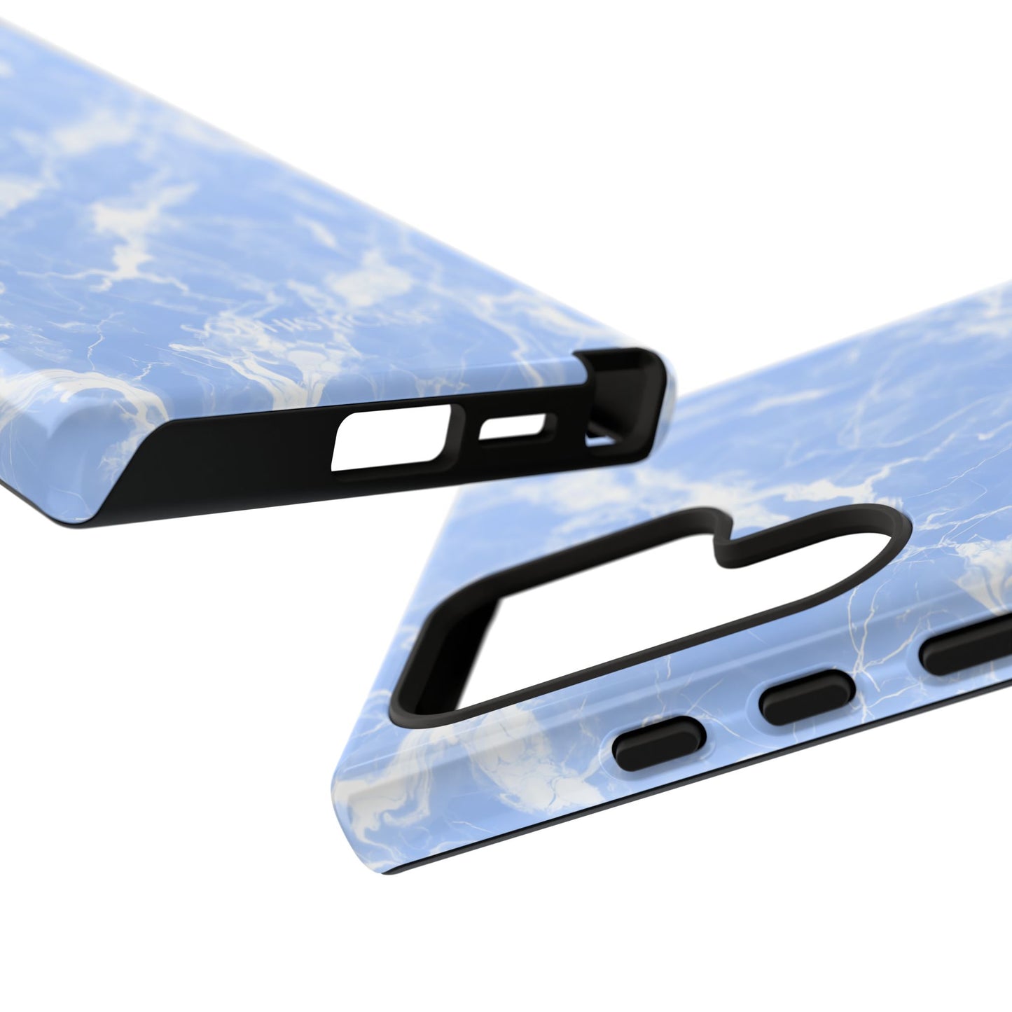 Marble Crush in Blue - Tough Phone Case