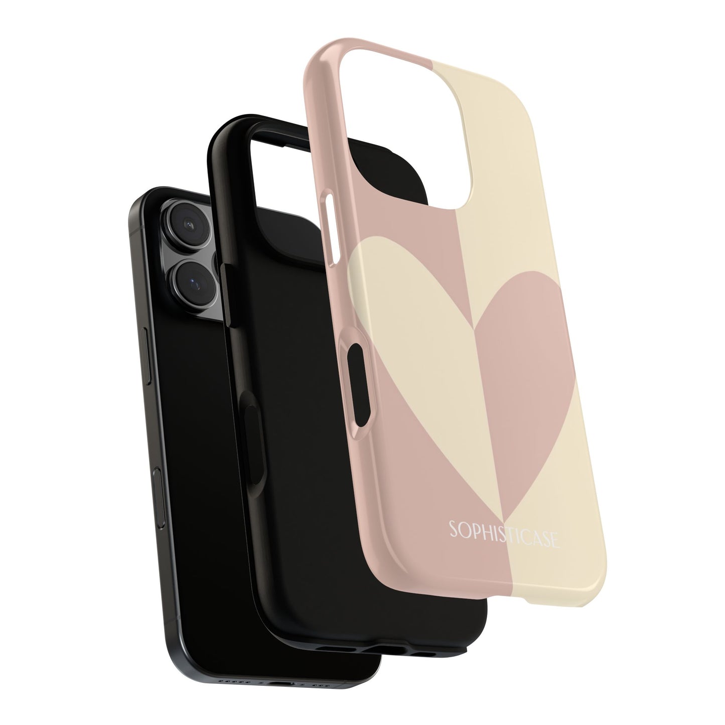 Be Mine in Brown and Beige - iPhone Case