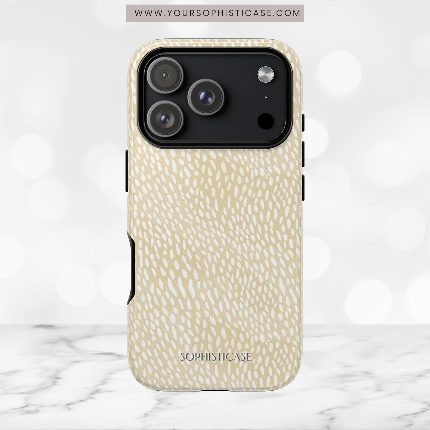Oh Deer! in Neutral Beige- Tough Phone Case