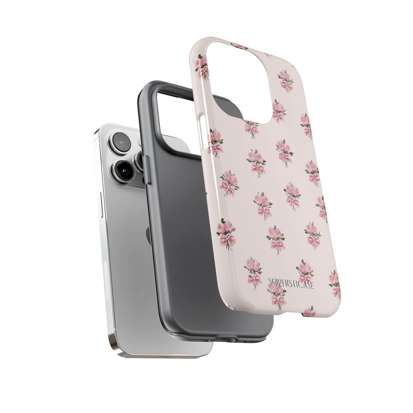 The Sweetest Thing in Coquette Rose Bouquet - iPhone Case