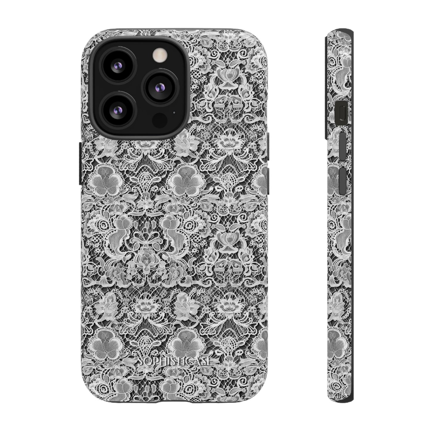 Luxe Lace in Black - iPhone Case