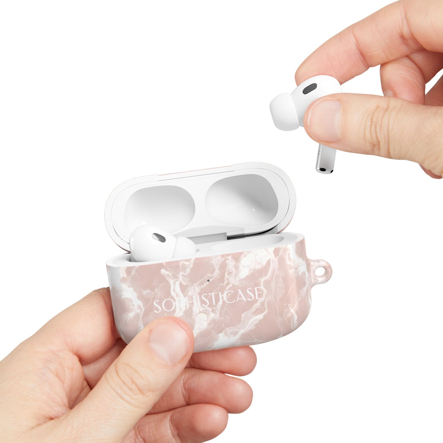 AirPod Cases - Marble Crush in Neutral Beige