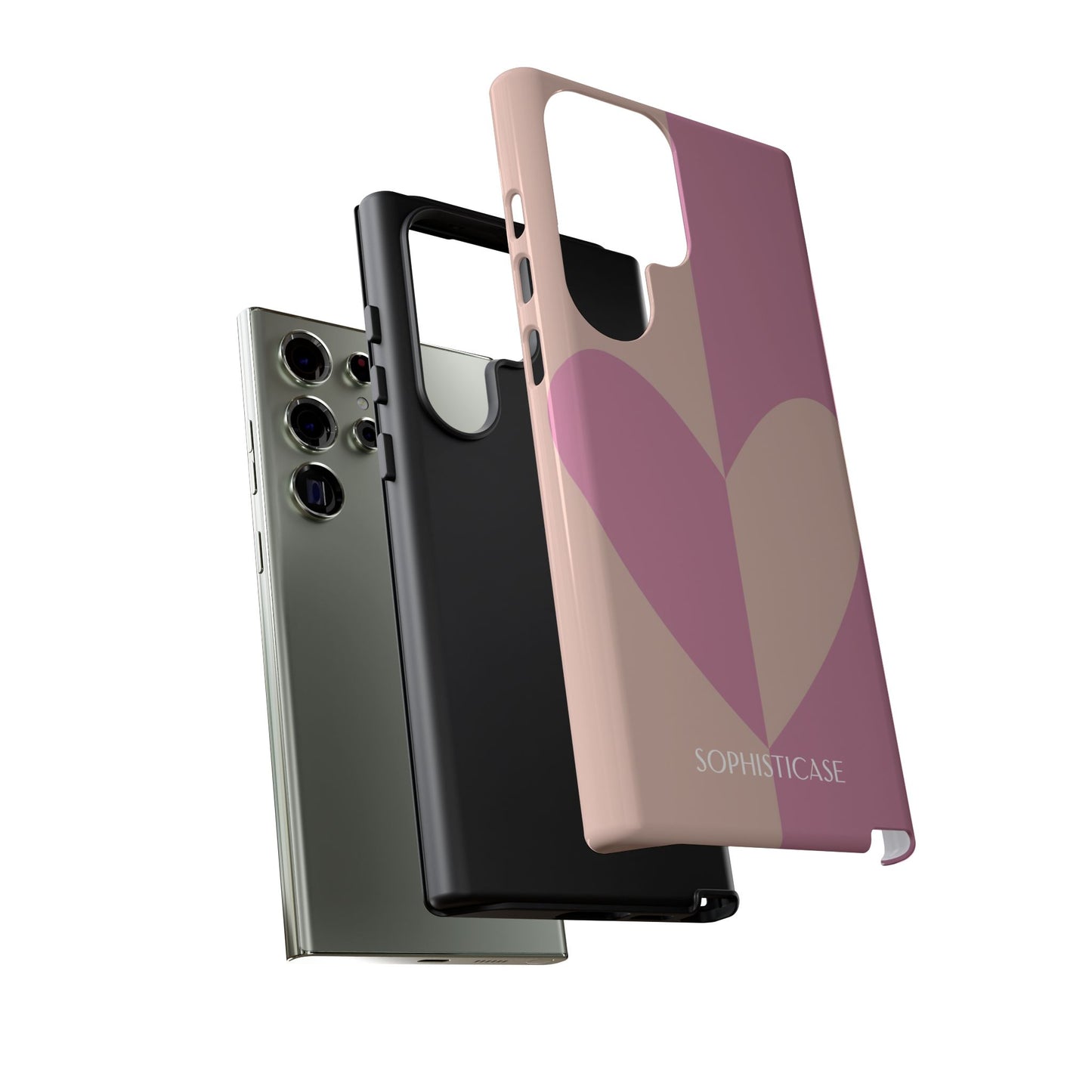 Be Mine in Pink and Brown - Tough Phone Case for Samsung Galaxy - Sophisticase