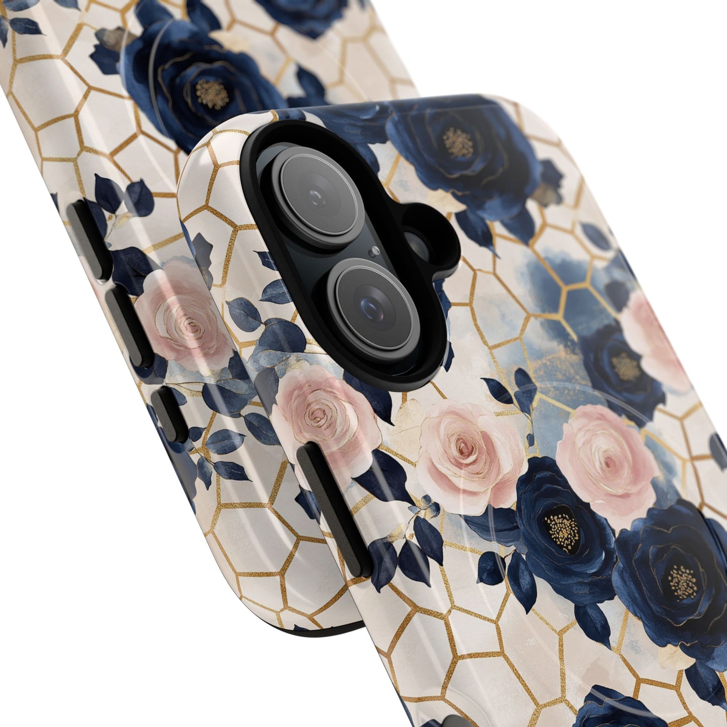 Royal Floral in Navy Hive - iPhone Magsafe Case