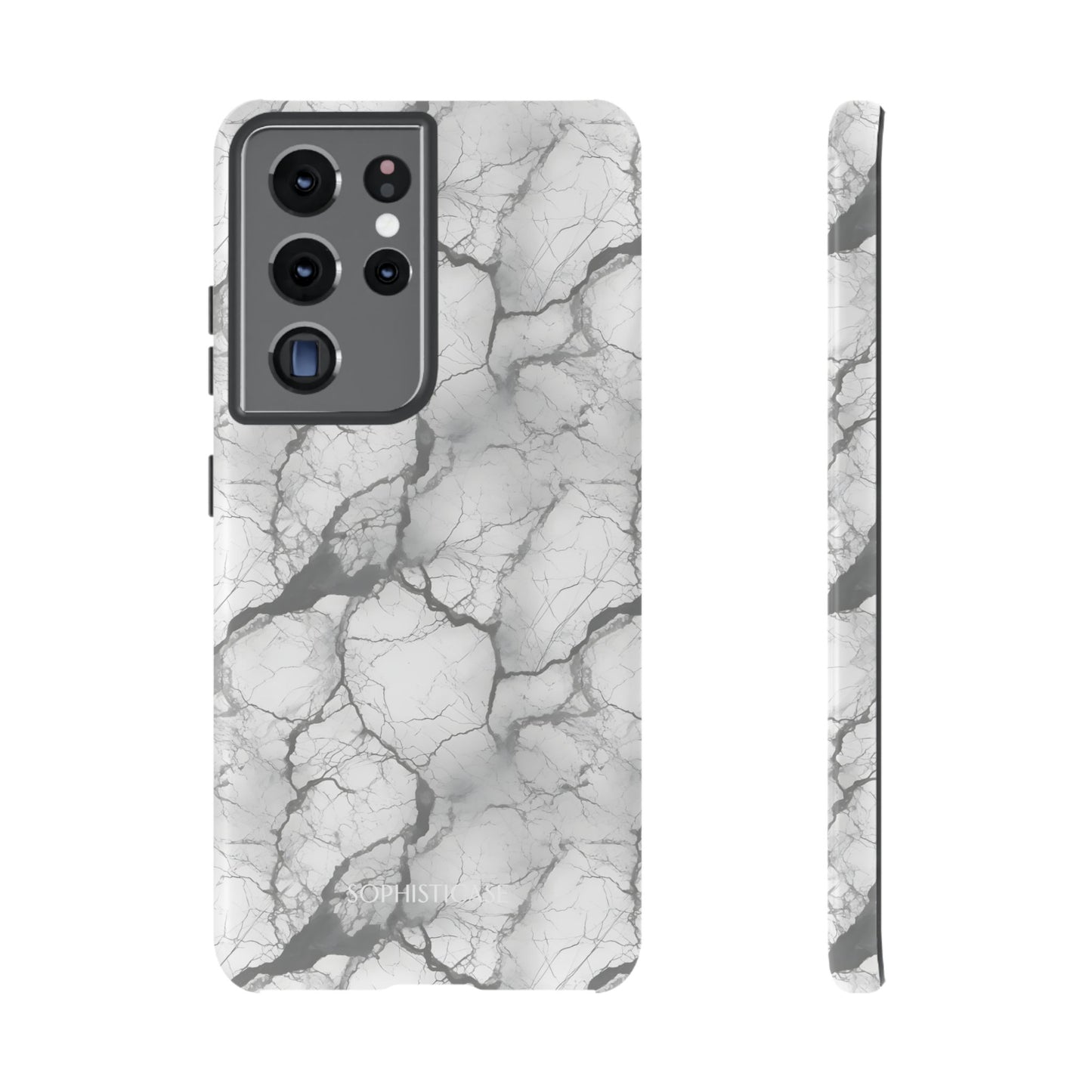 Marble Opulence in Charcoal Grey - Tough Phone Case