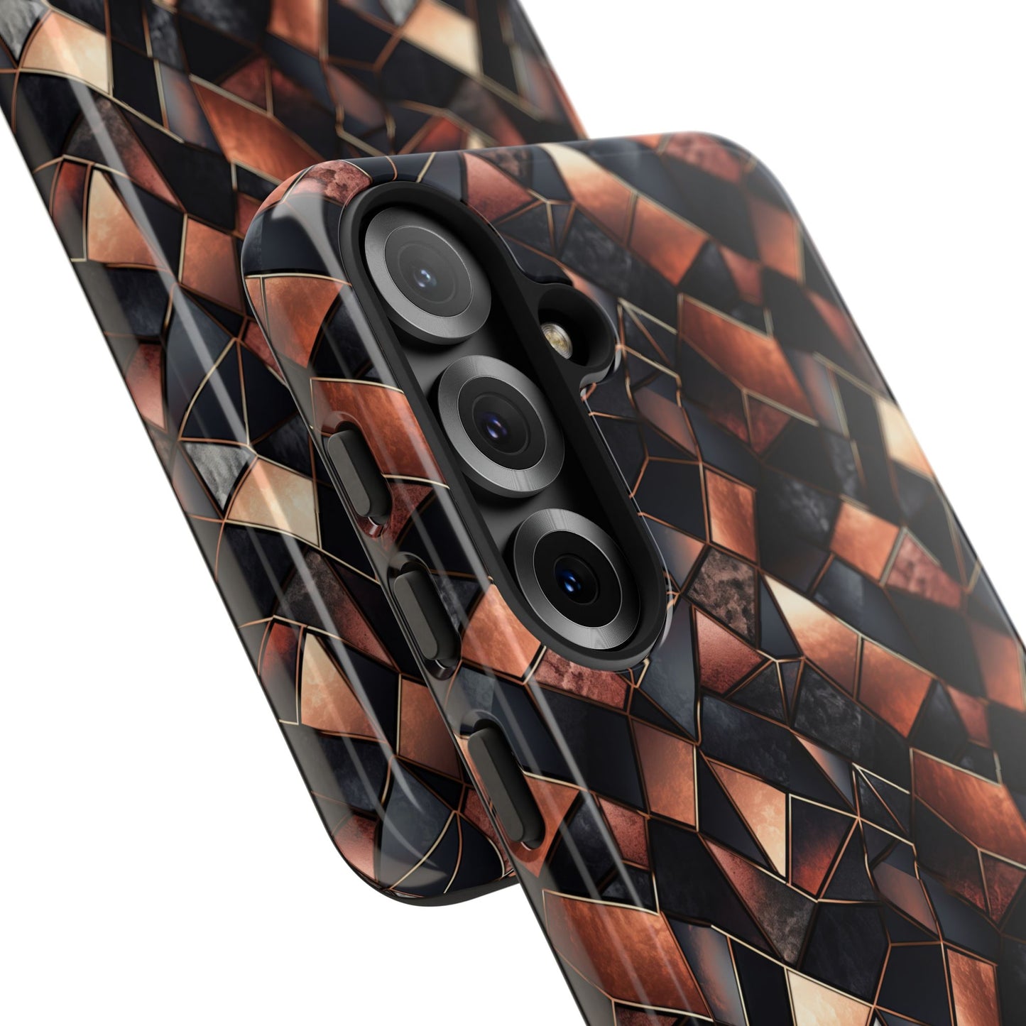 Rose' Runway in Noir Mosaic - Tough Phone Case