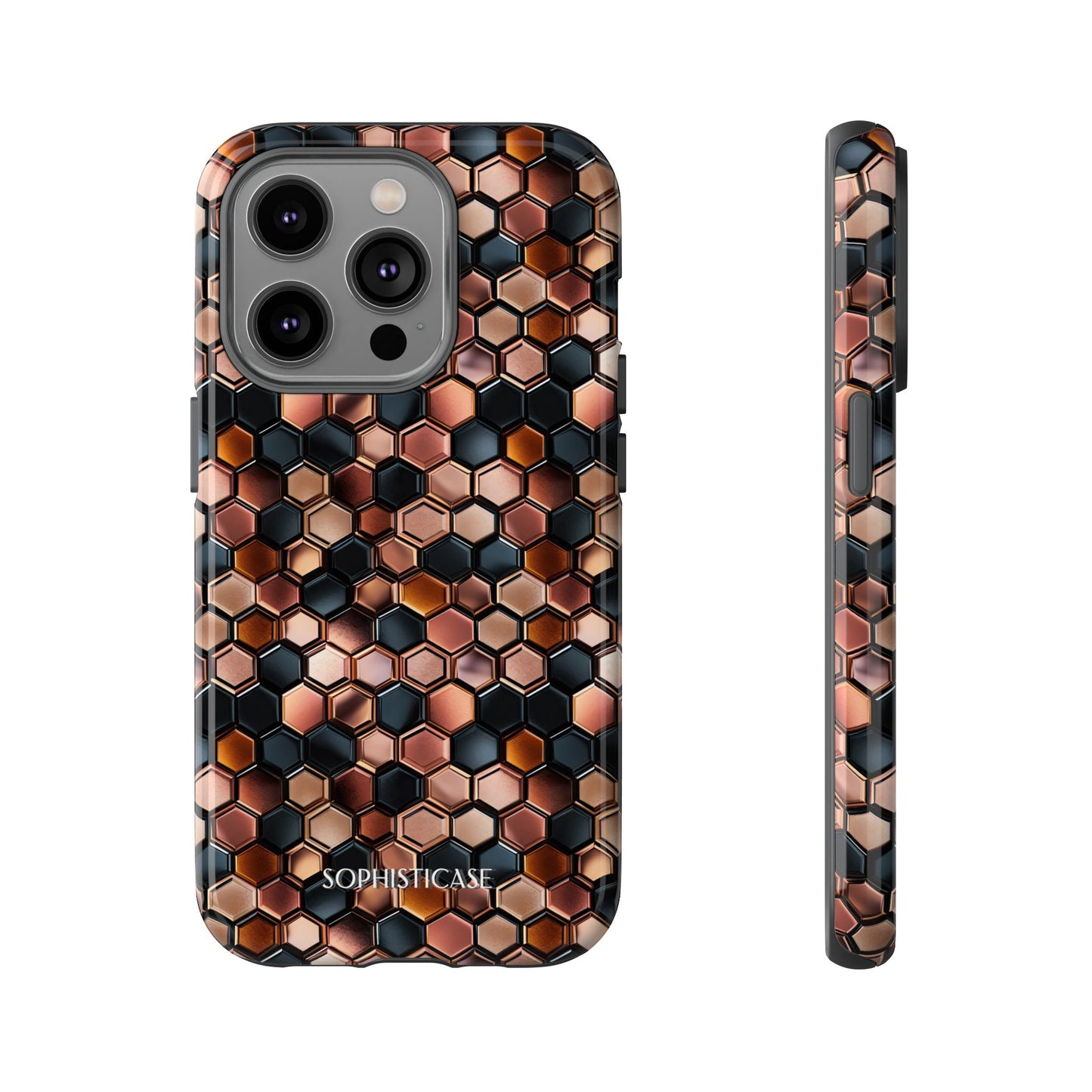 Rose' Runway in Honeycomb Mosaic - Tough Phone Case