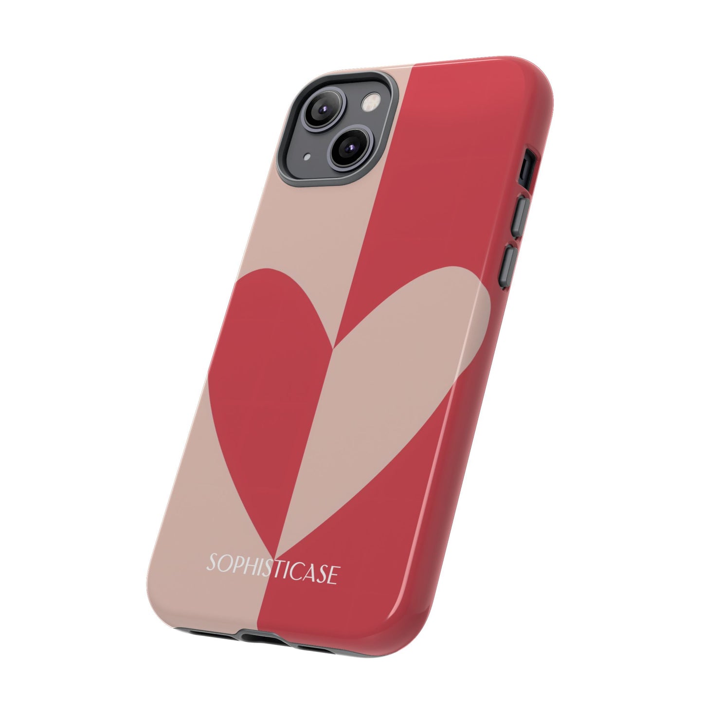 Be Mine in Red and Brown - iPhone Case