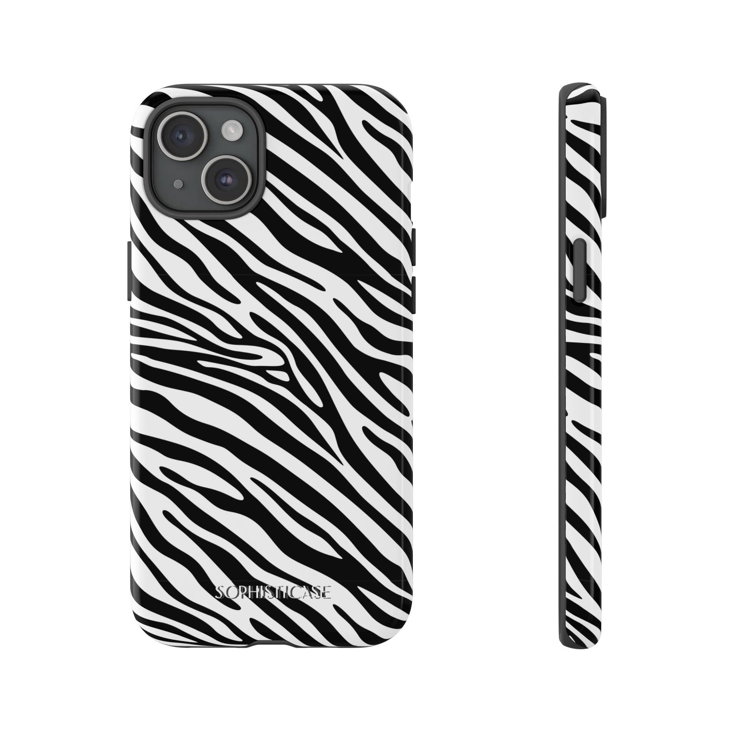 Dark Thoughts in Urban Zebra - Tough Phone Case
