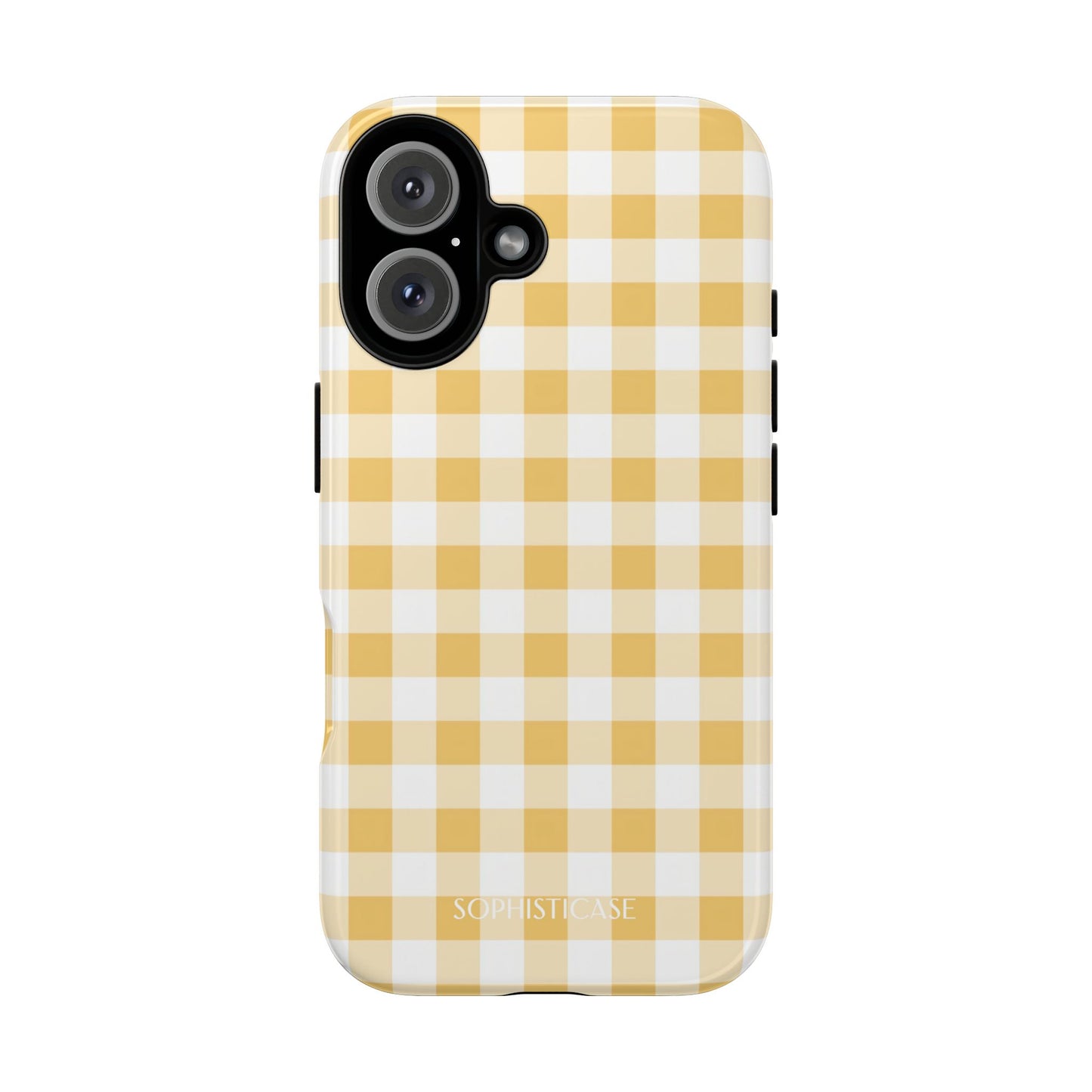 Gingham in Yellow - iPhone Magsafe Case