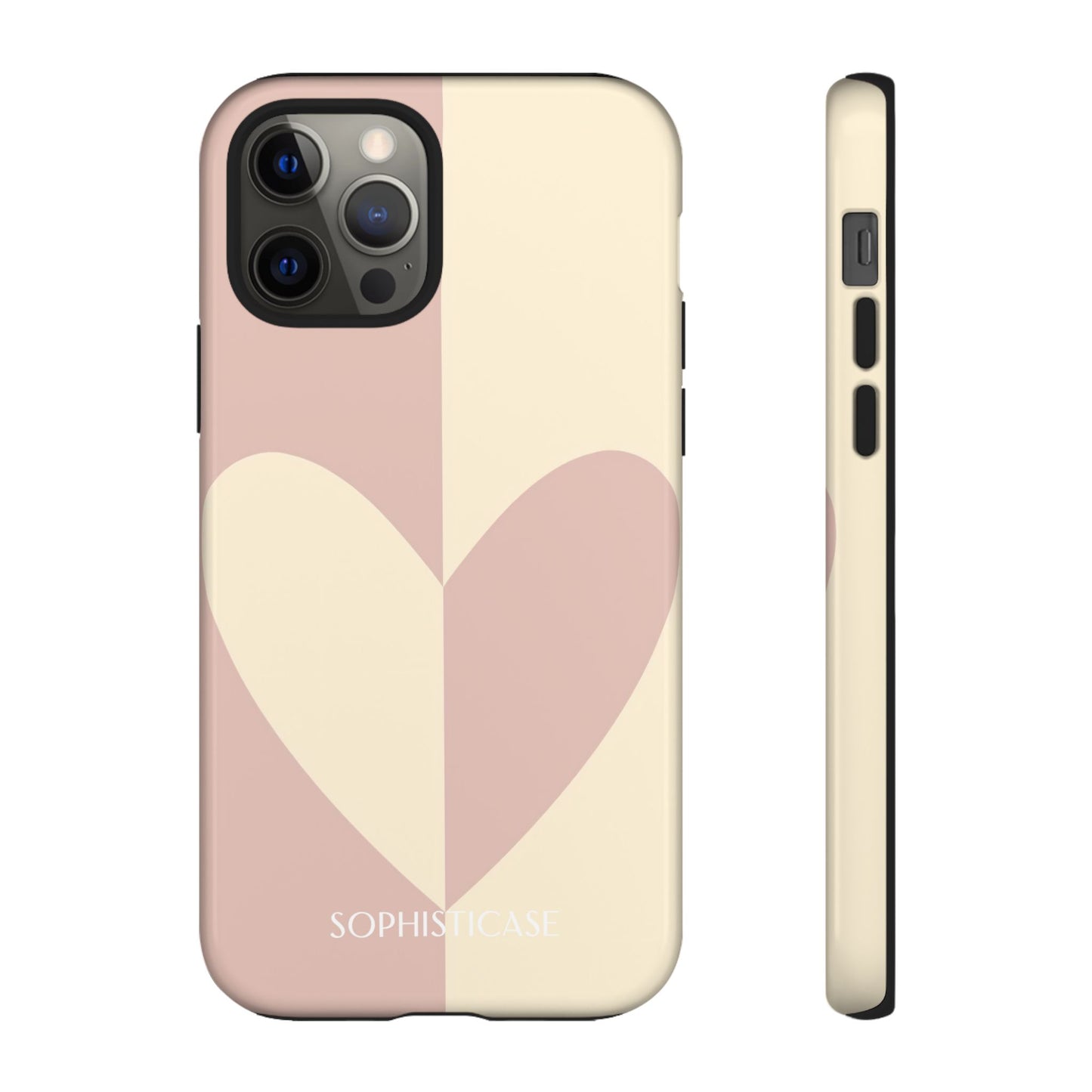 Be Mine in Brown and Beige - iPhone Case