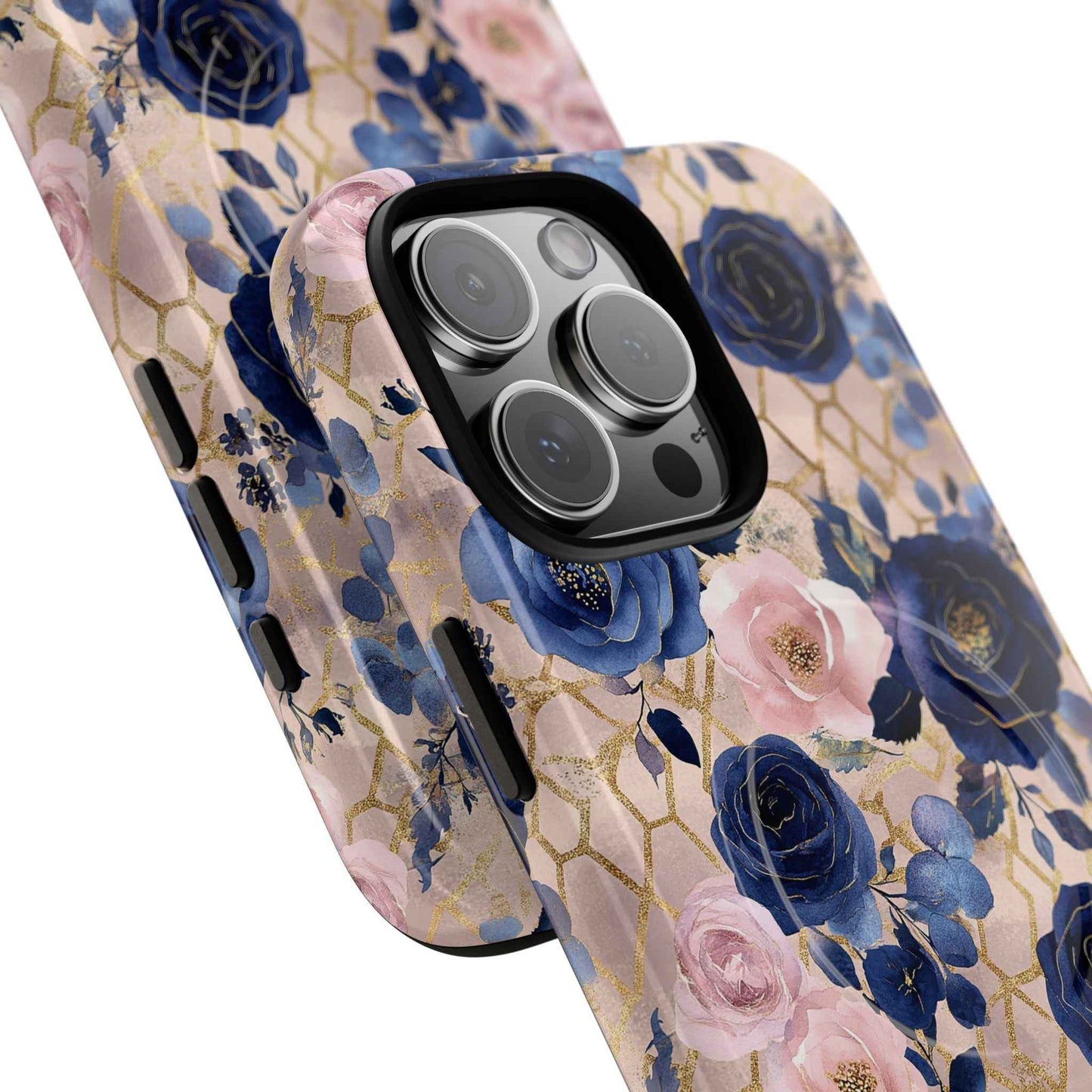 Royal Floral in Navy Blush - iPhone Magsafe Case