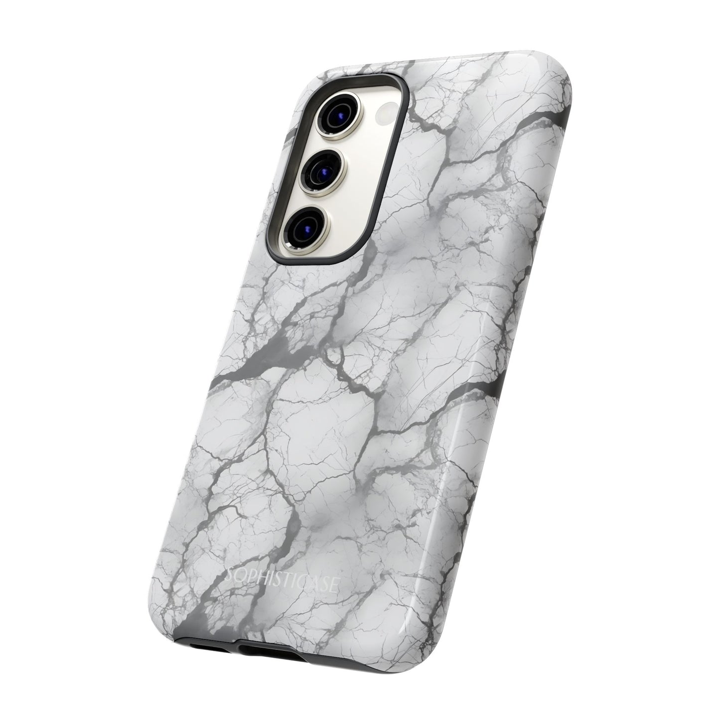 Marble Opulence in Charcoal Grey - Tough Phone Case