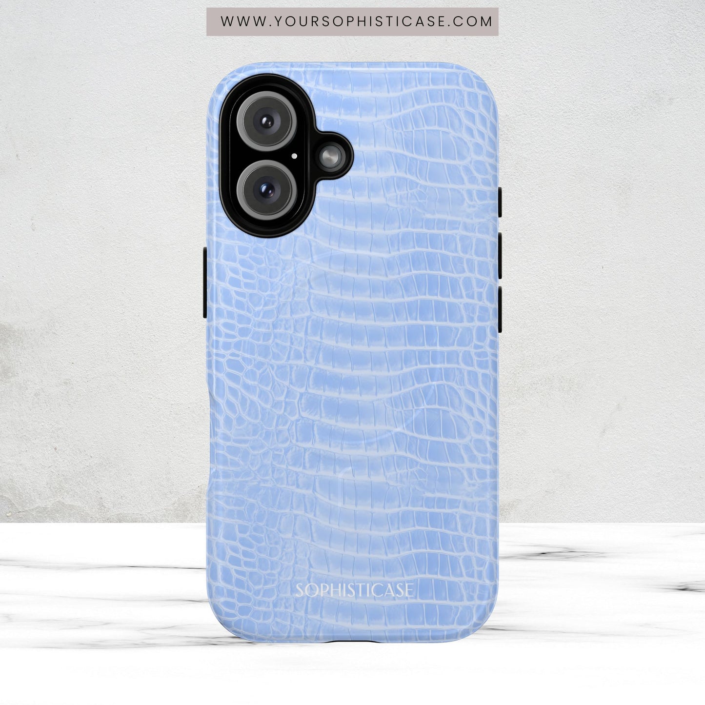 Luxe Leather in Blue - Magsafe Case