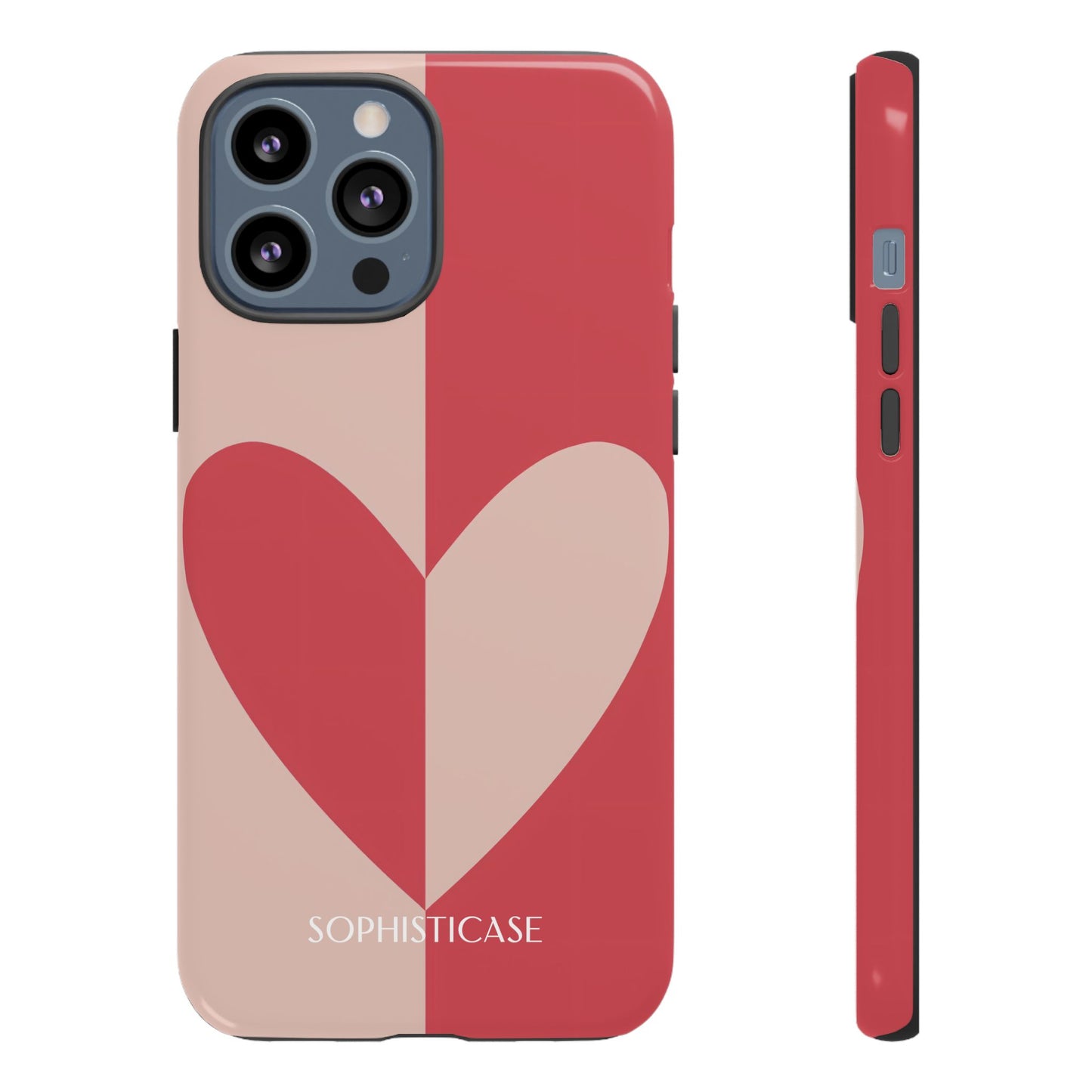 Be Mine in Red and Brown - iPhone Case