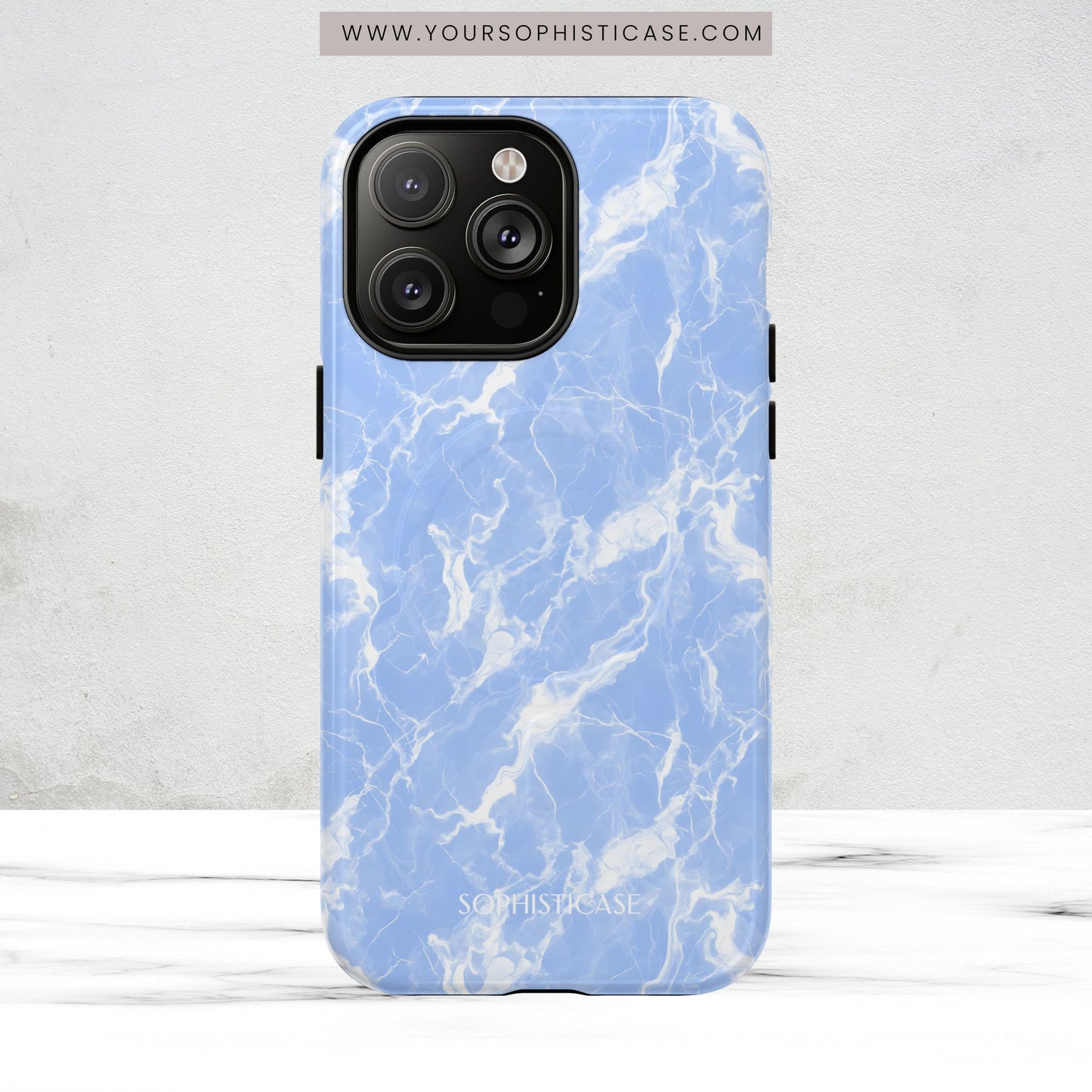 Marble Crush in Blue - Magsafe Case