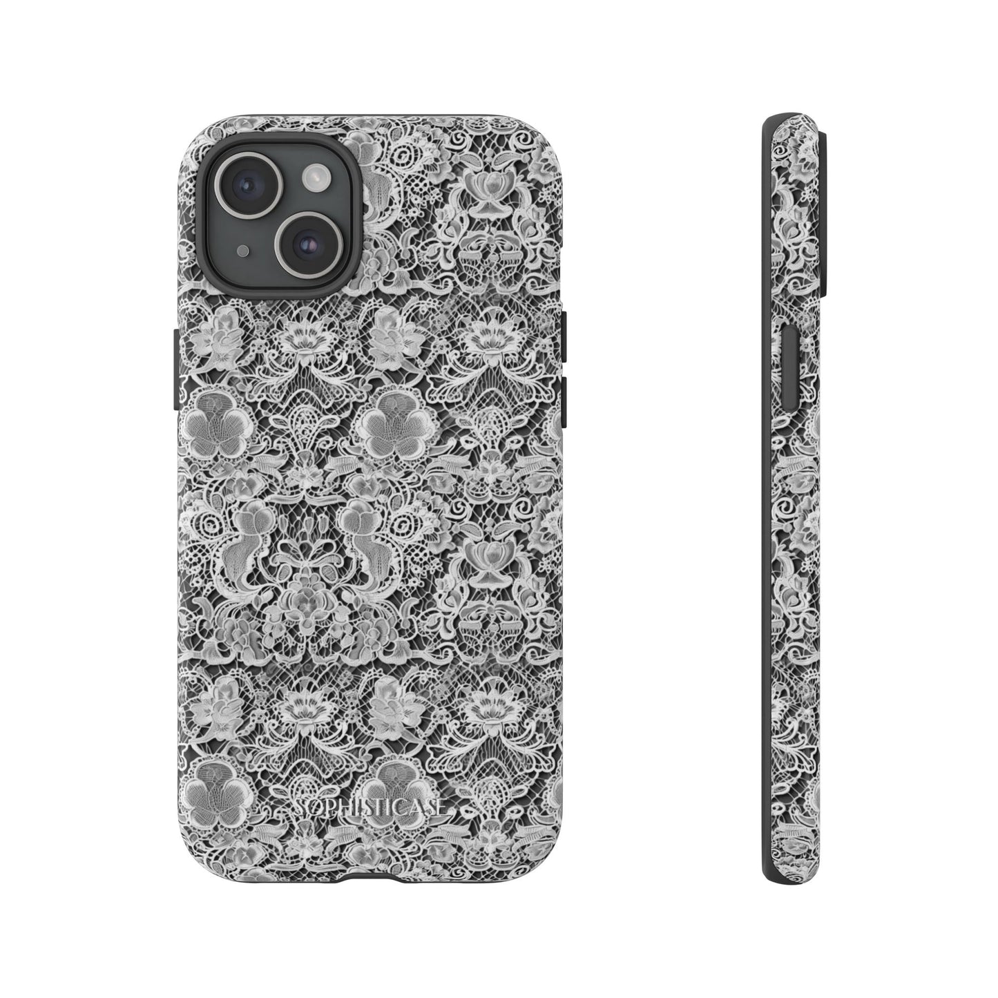 Luxe Lace in Black - Tough Phone Case