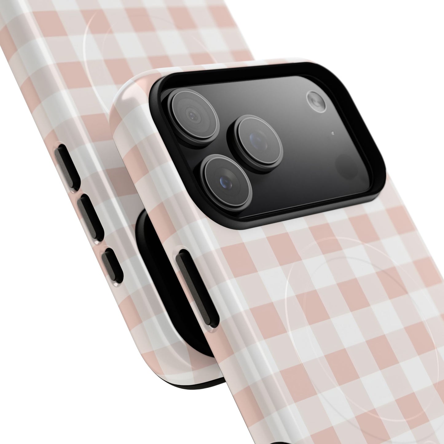 Gingham in Neutral Beige - Magsafe Case