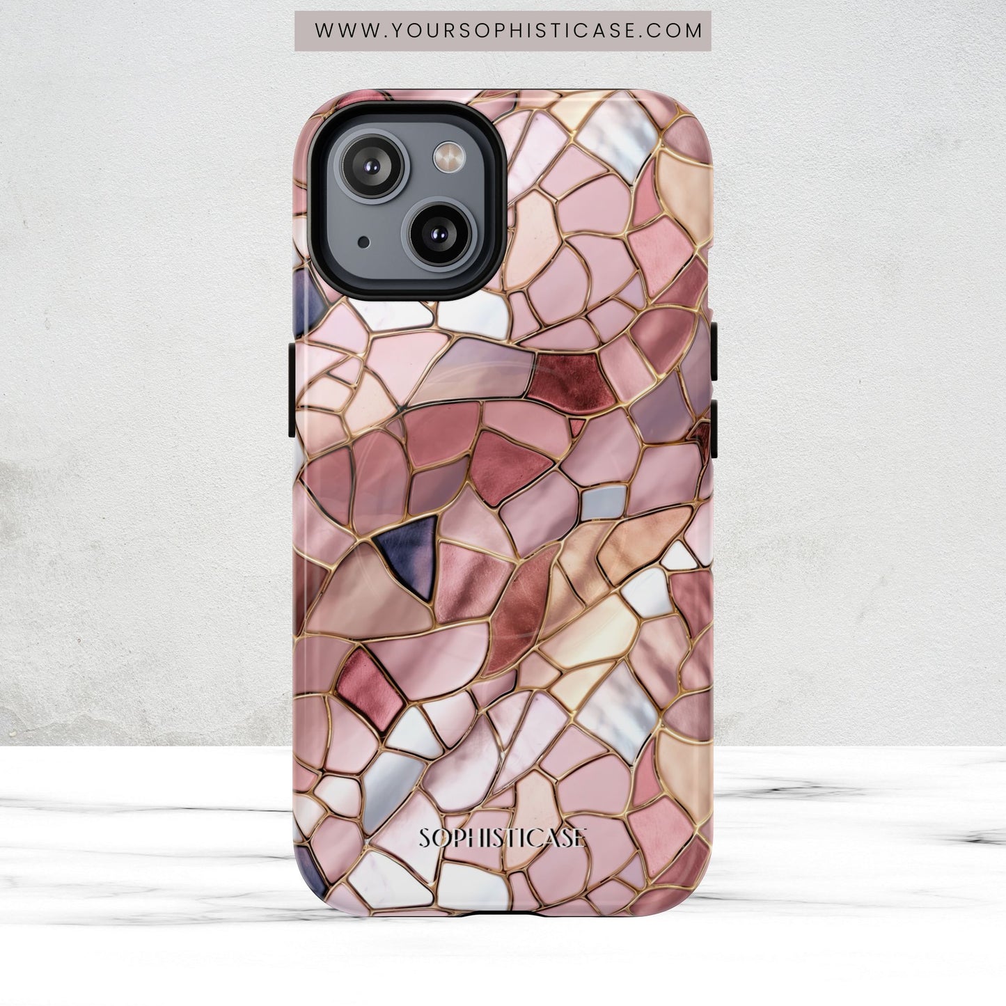 Rose' Runway in Pink Mosaic - Magsafe Case