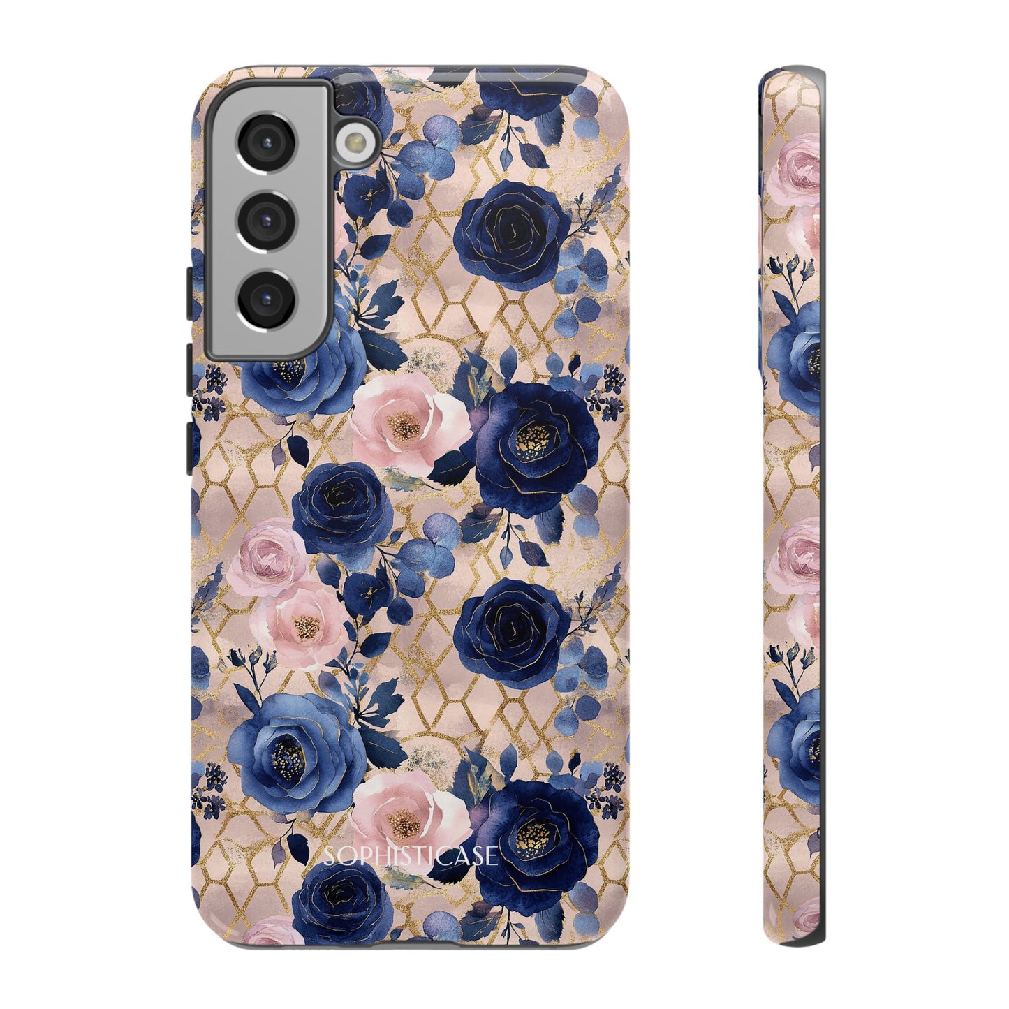 Royal Floral in Navy Blush - Tough Phone Case