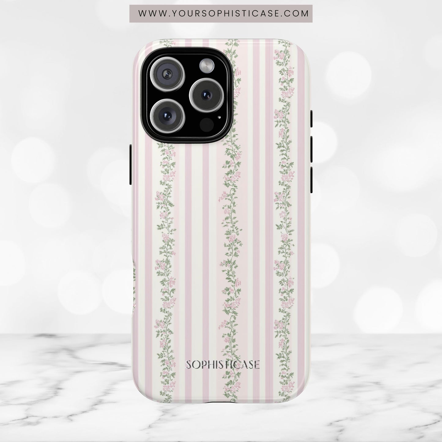 The Sweetest Thing in Coquette Rose Vine - iPhone Case
