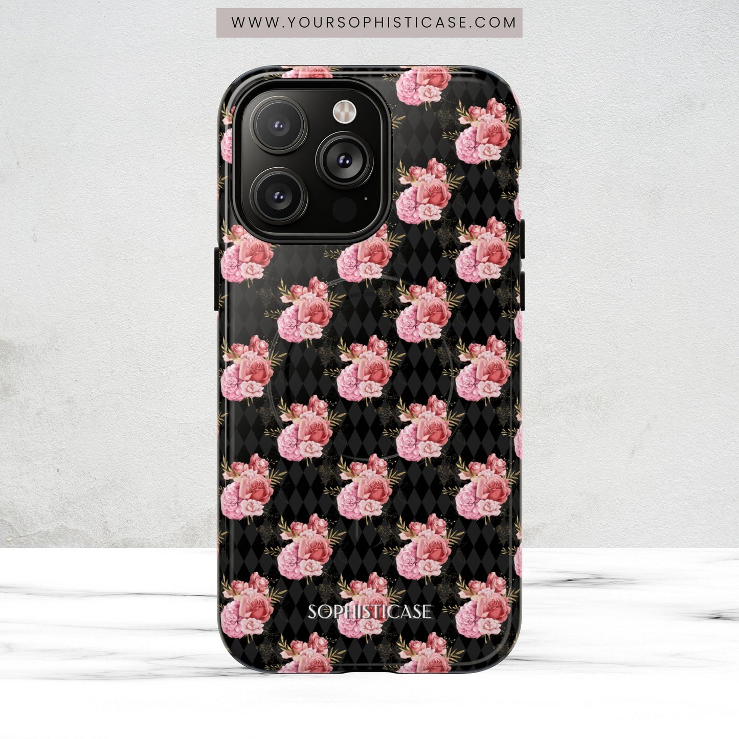 Rose Diamond Romance in Vivienne - Magsafe Case