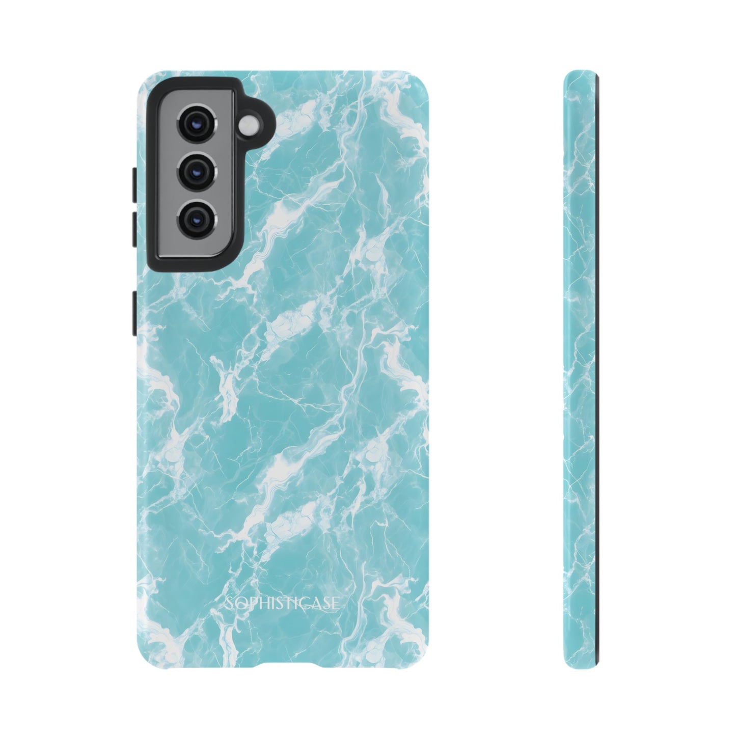 Marble Crush in Aqua - Tough Phone Case