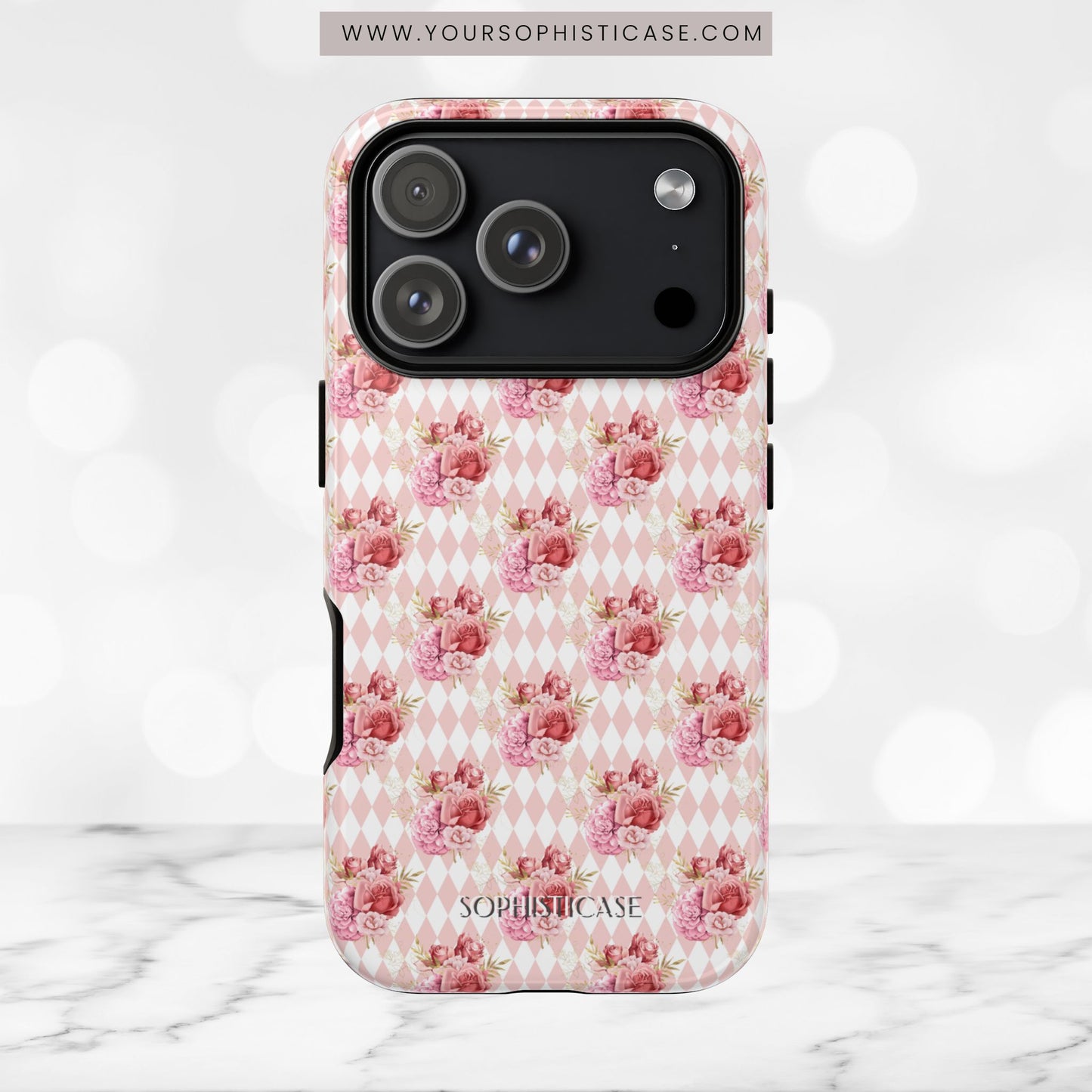 Rose Diamond Romance in Juliette - iPhone Case